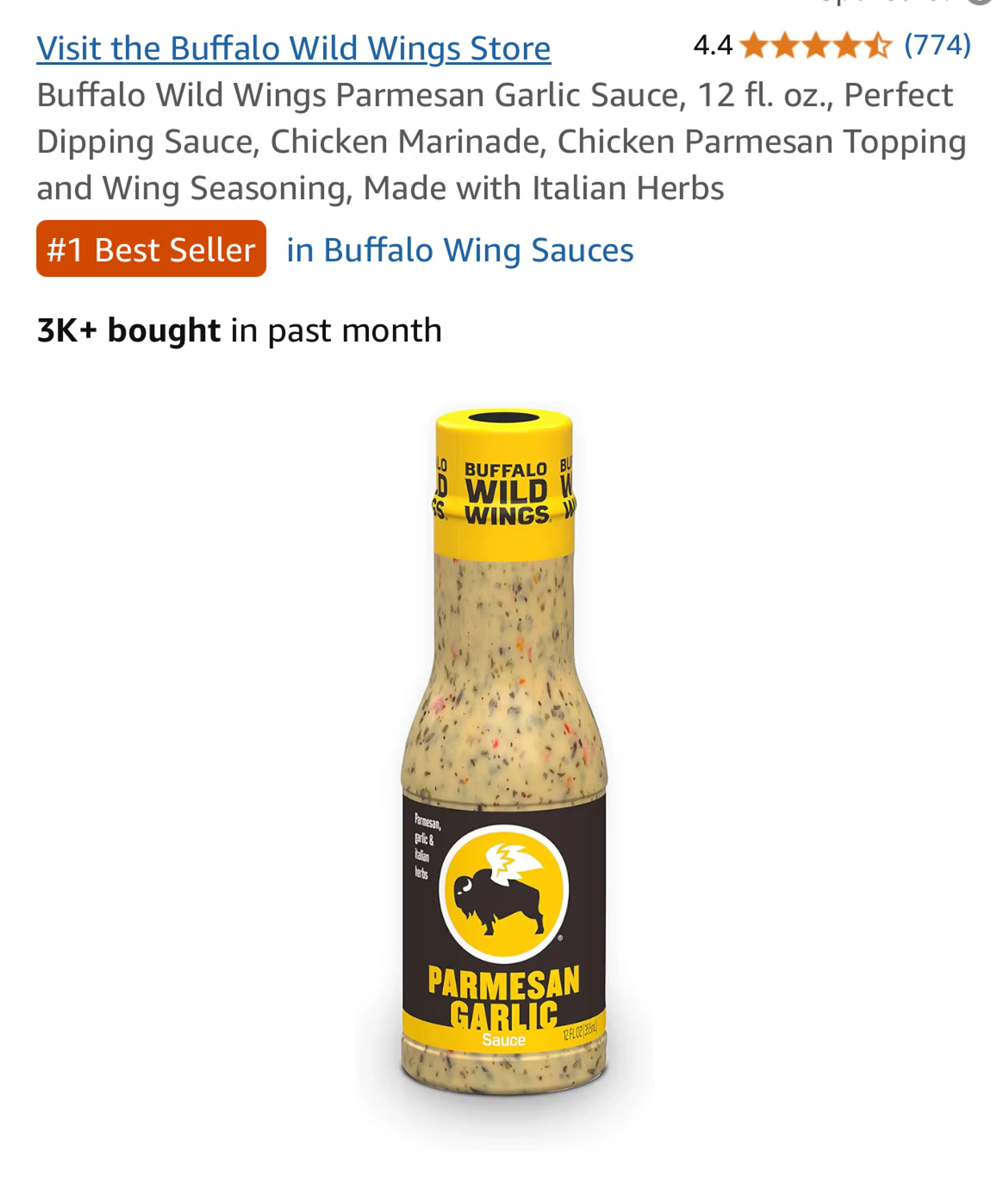 Buffalo Wild Wings Garlic Parm Pasta