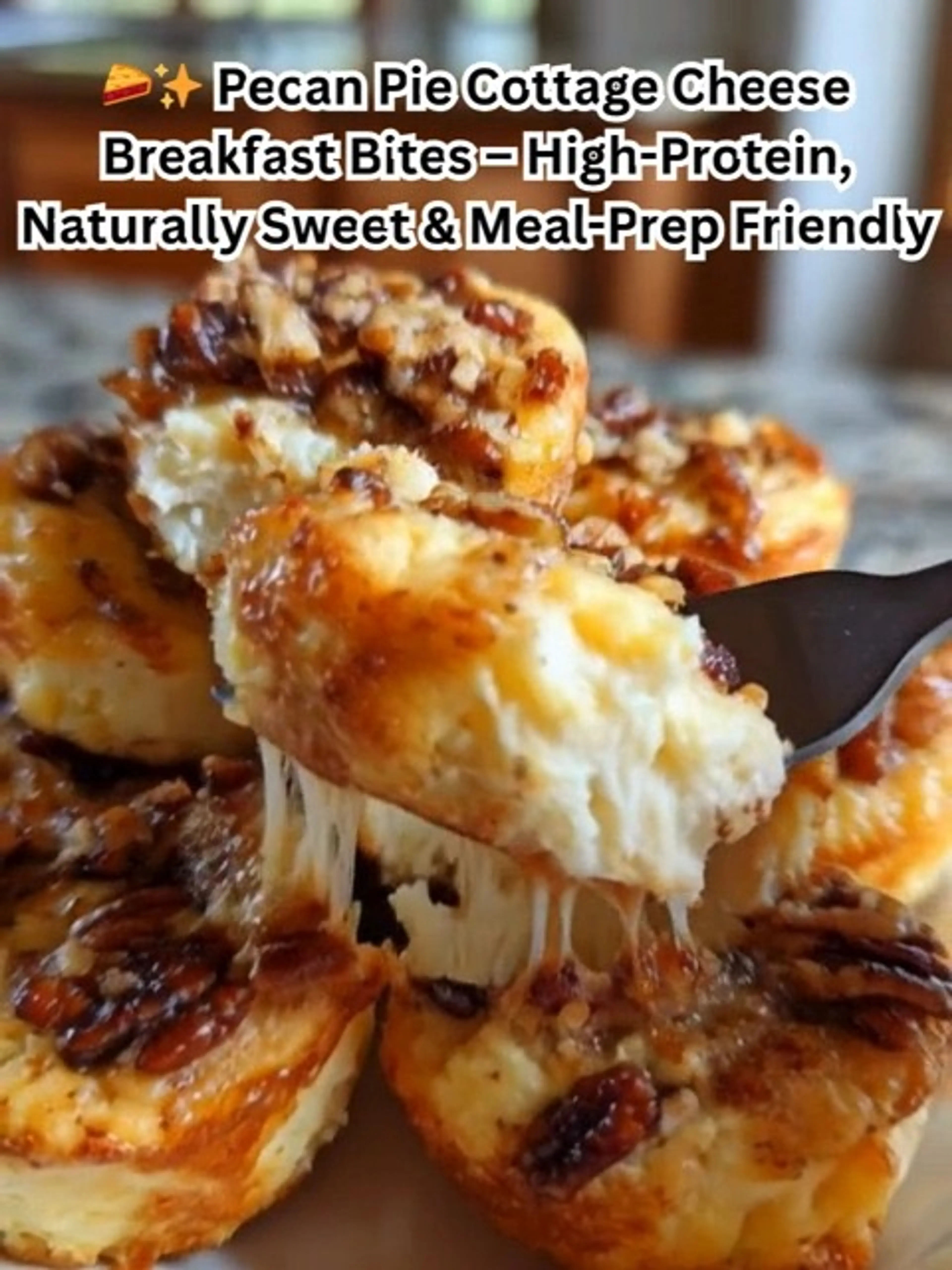 Pecan Pie Cottage Cheese Breakfast Bites – High-protein, Nat