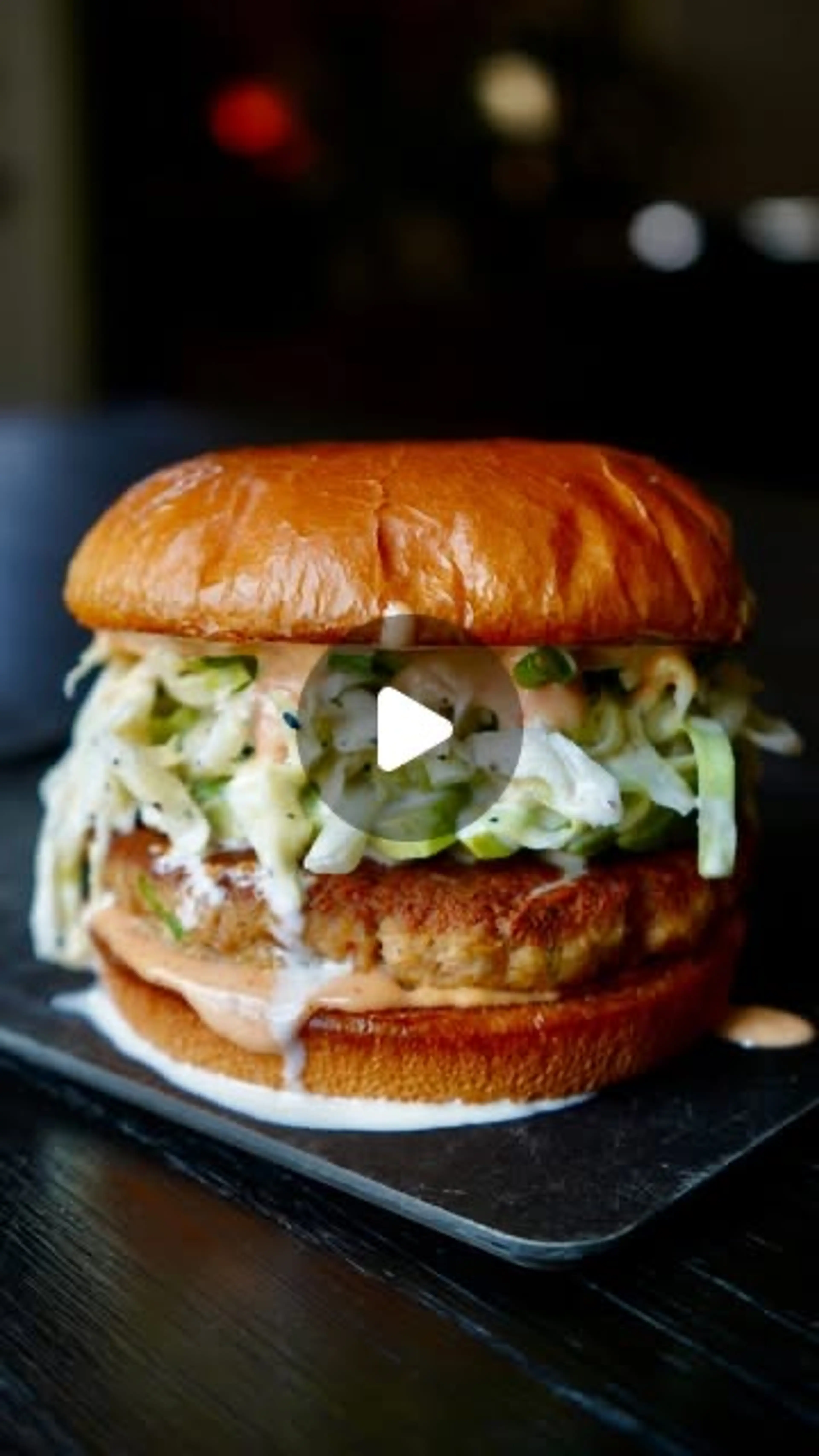 Scallion Garlic Tuna Burgers