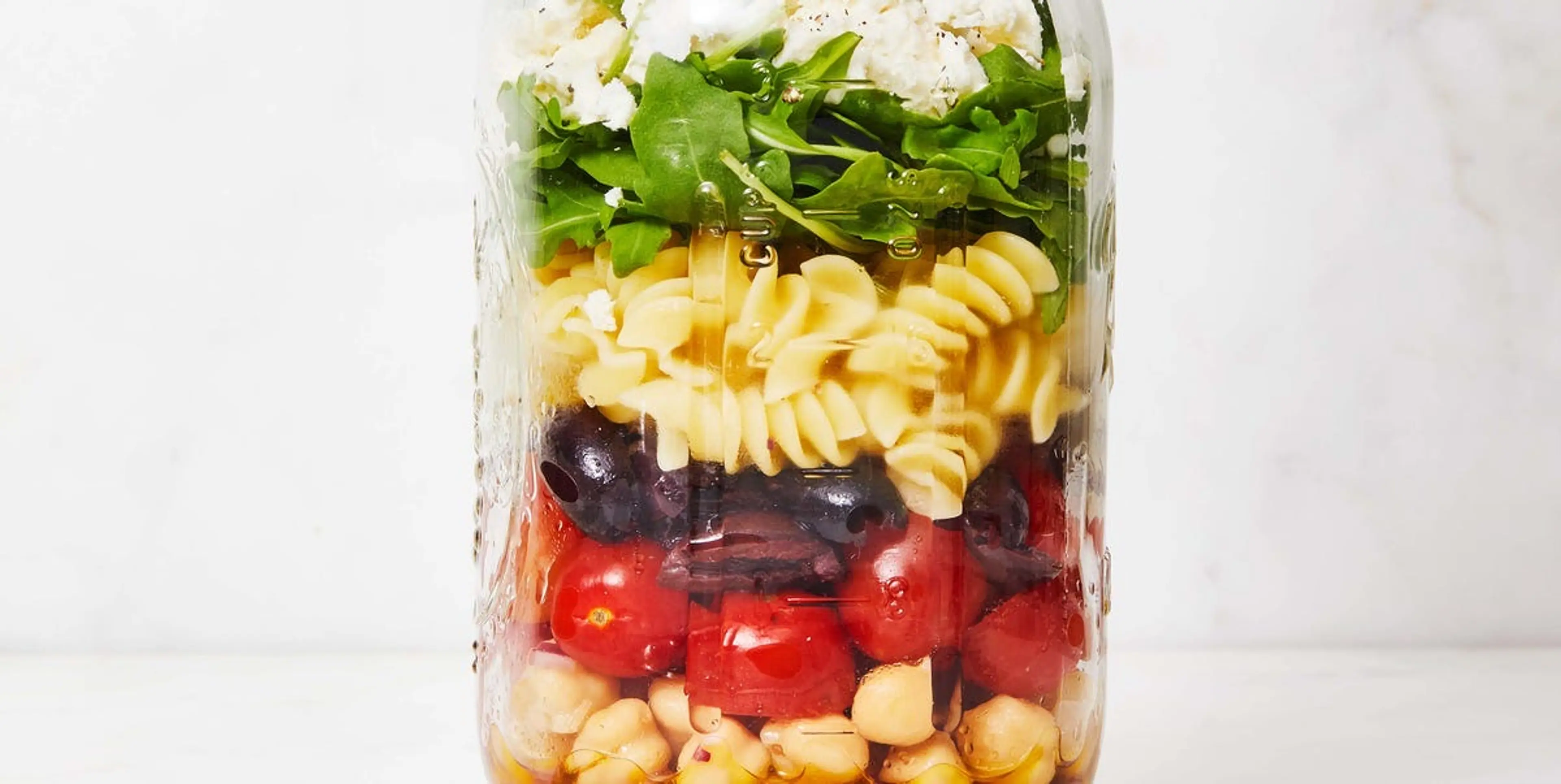 Chickpea Pasta Salad in a Jar