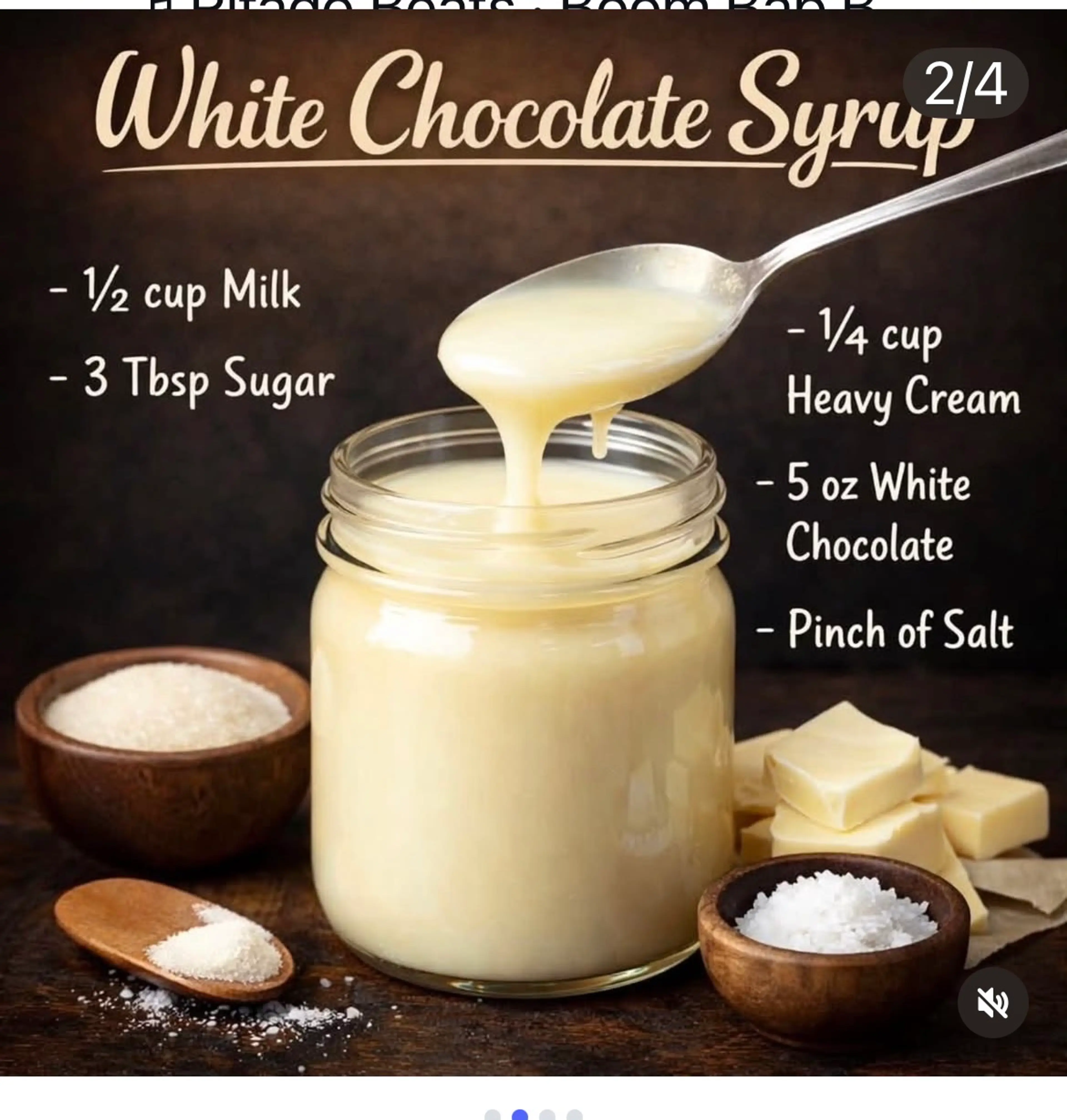 3 Syrups- Salted Caramel/ White Chocolate /Dulche Leche