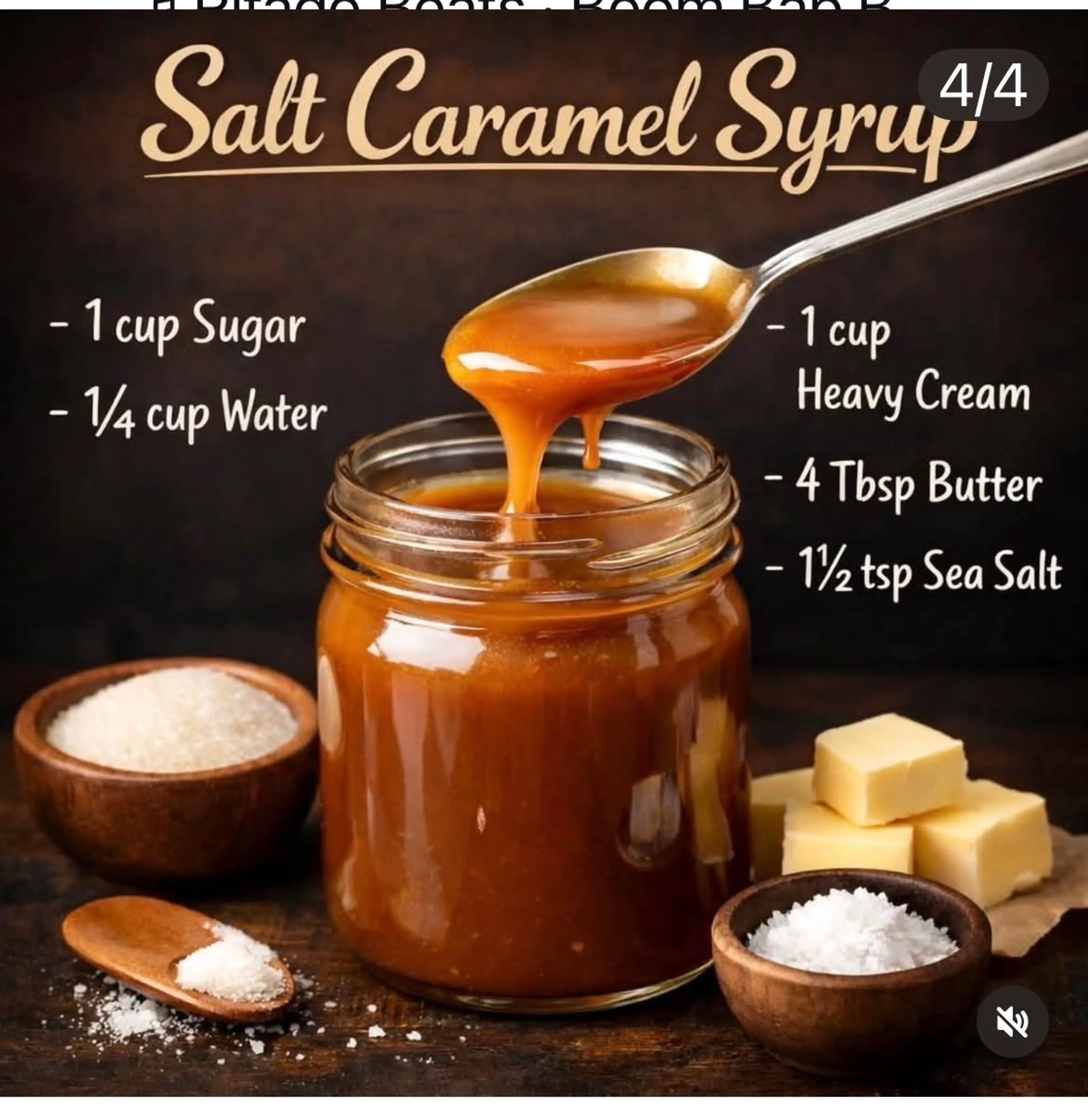 3 Syrups- Salted Caramel/ White Chocolate /Dulche Leche