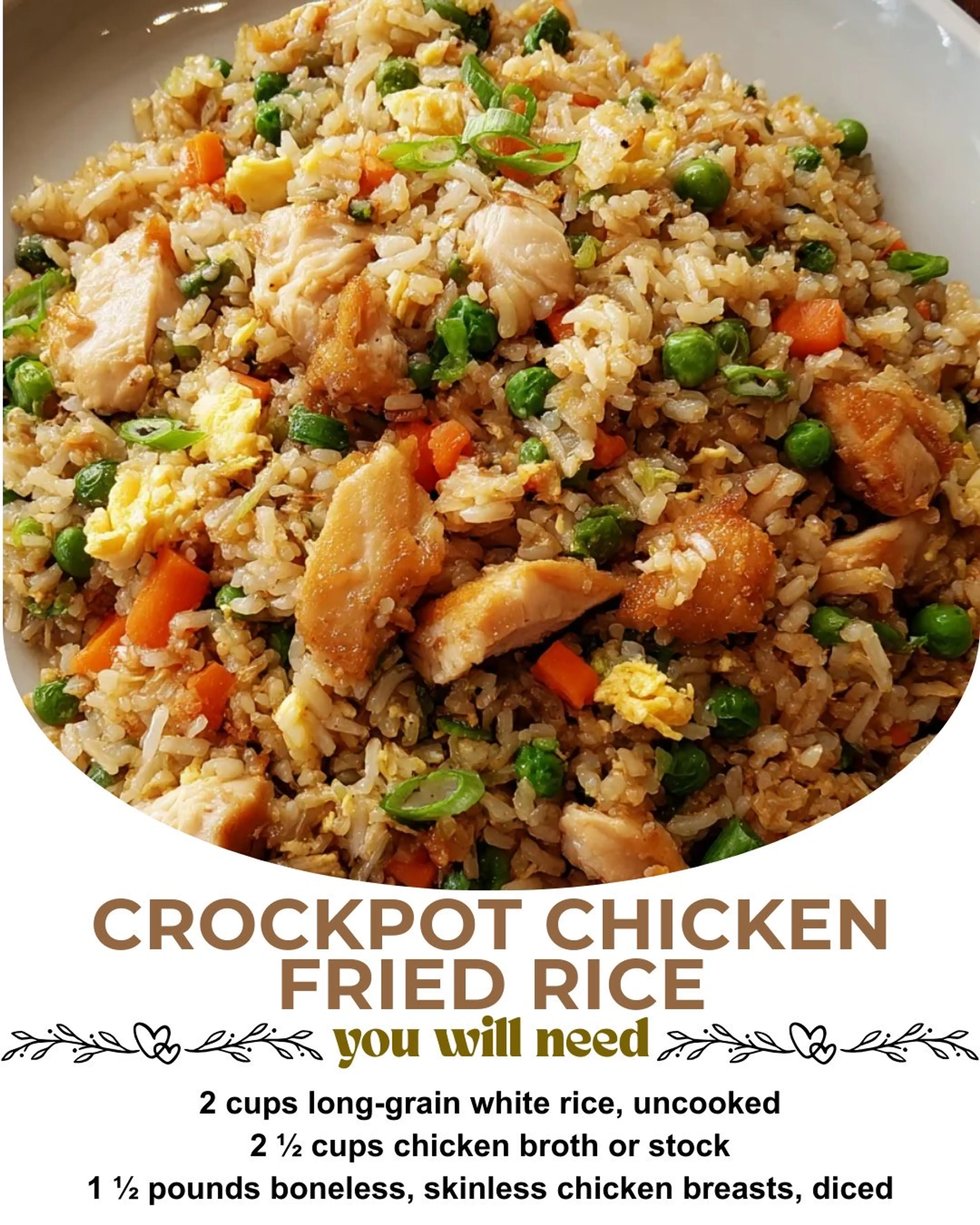 Crockpot Chicken Fried Rice