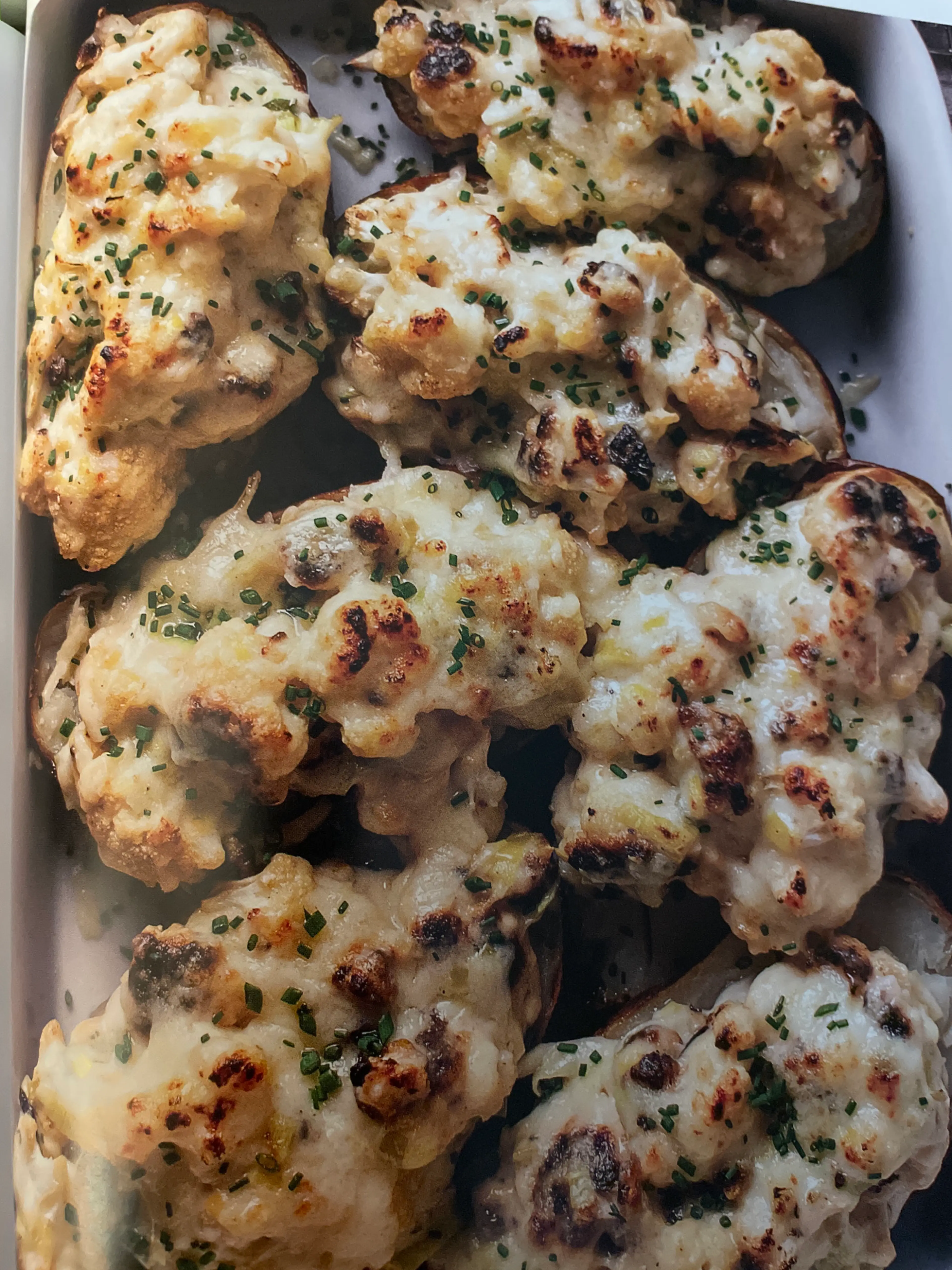 cauliflower cheese baked potato
