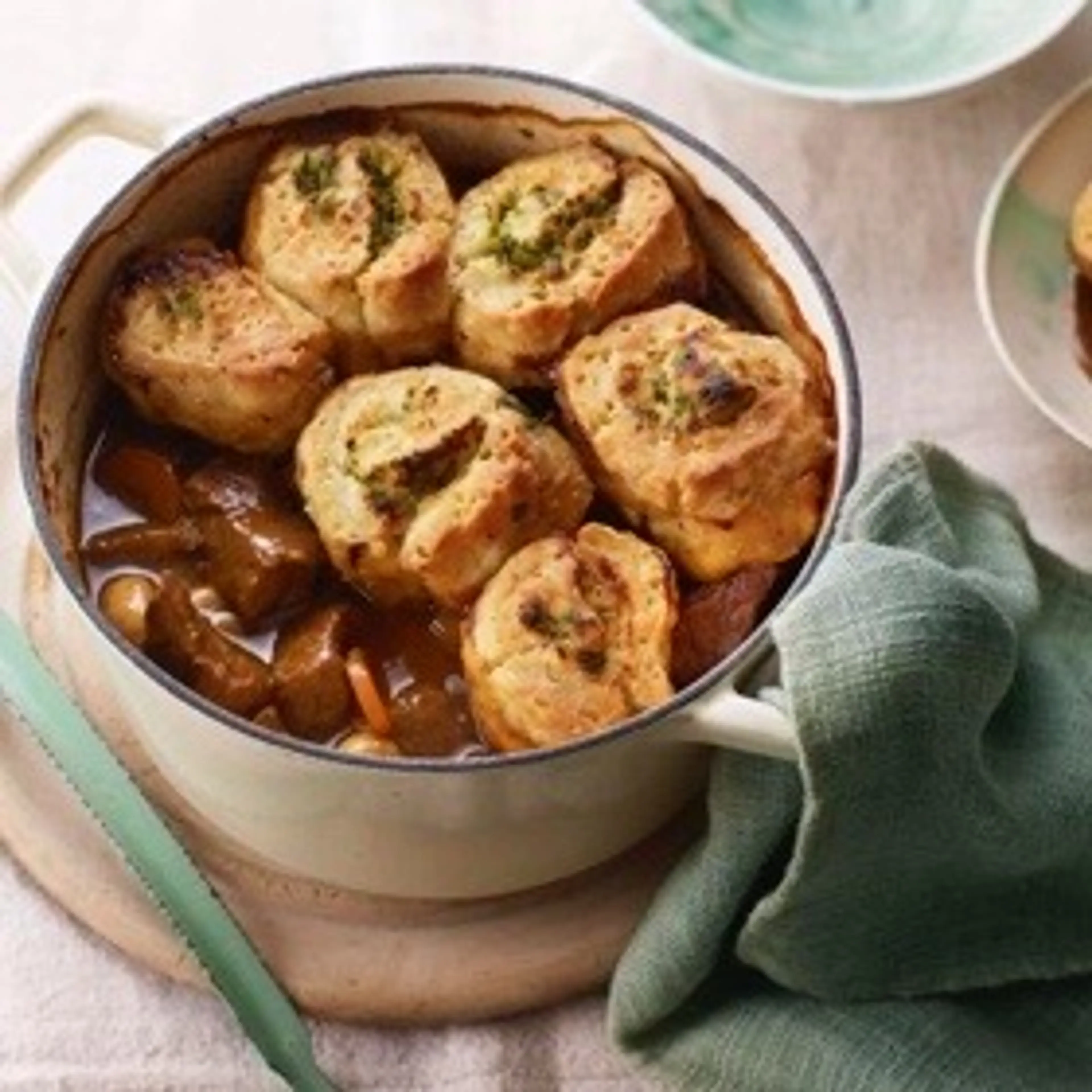 Beef and Ale Stew with Horseradish Dumplings