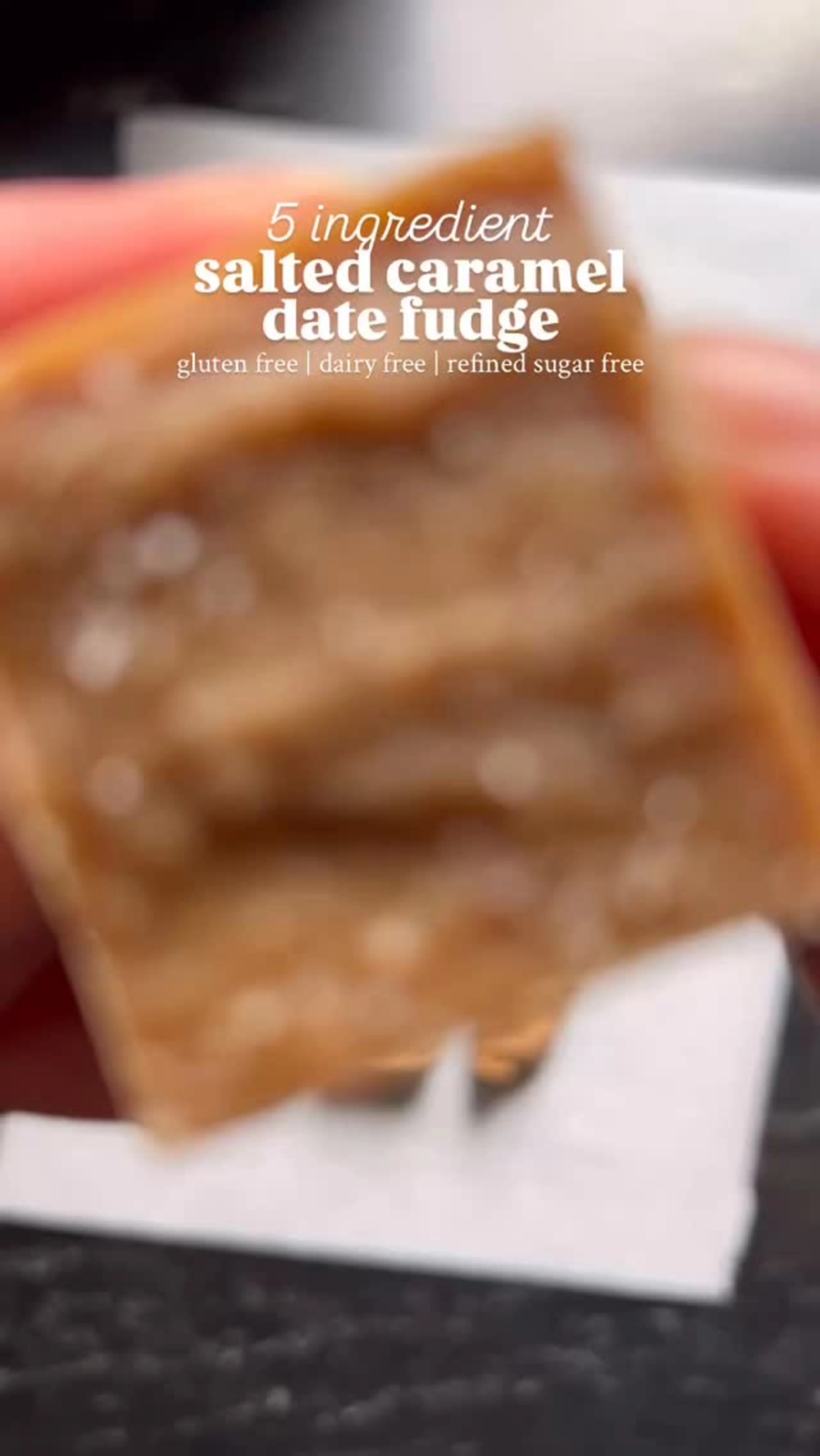 Salted Caramel Date Fudge