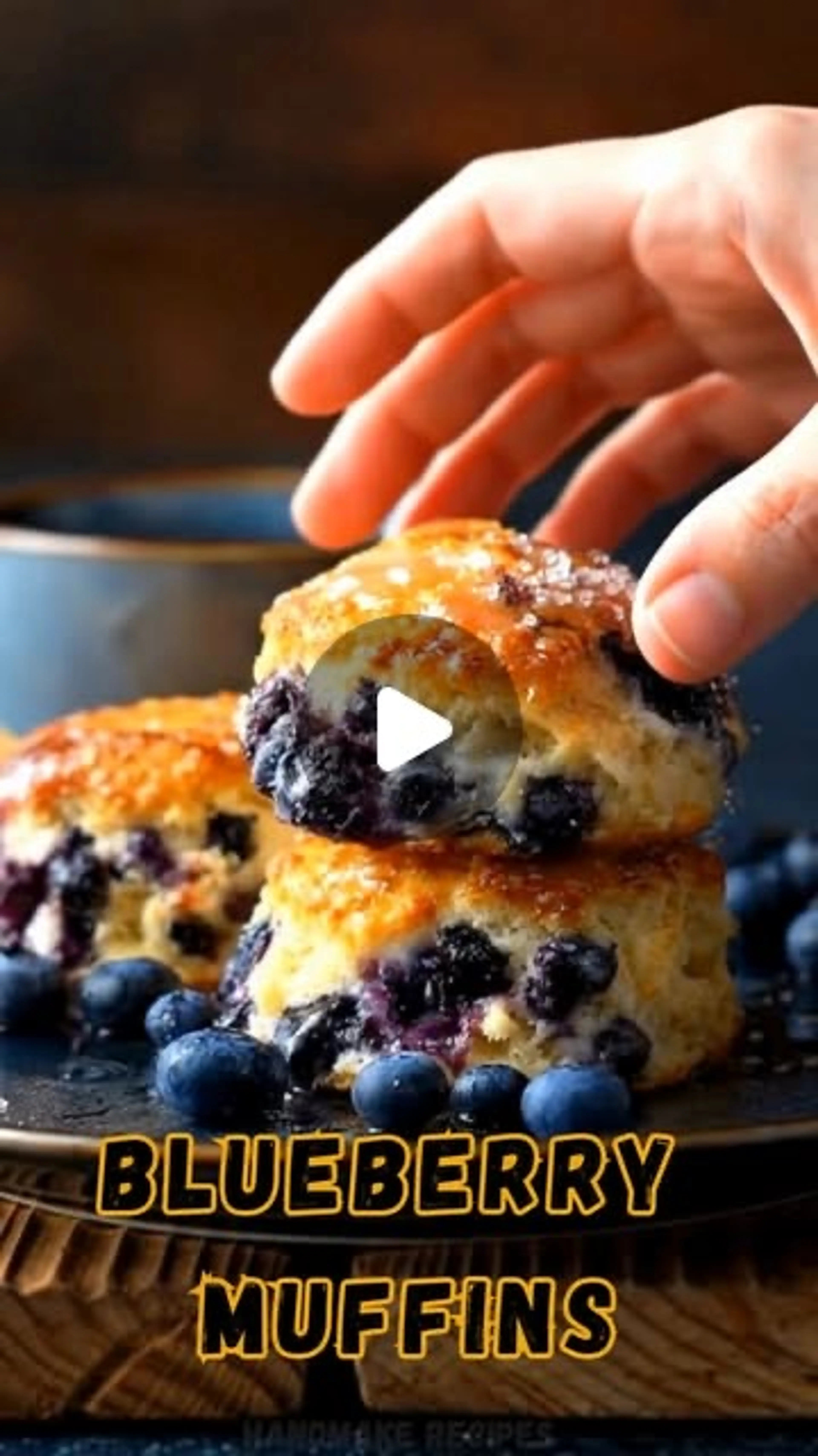 Glazed Blueberry Muffins