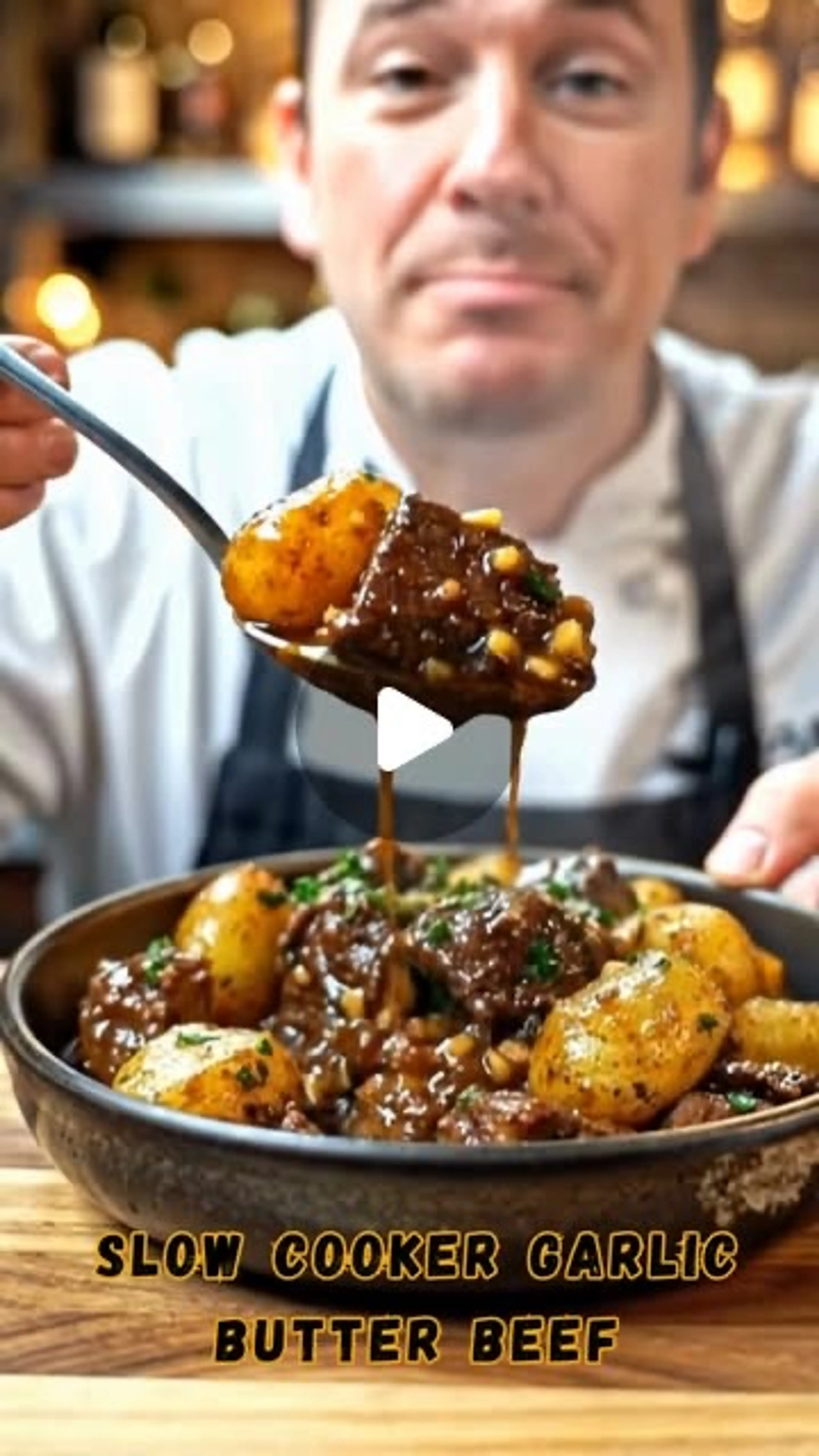 Slow Cooker Garlic Butter Beef