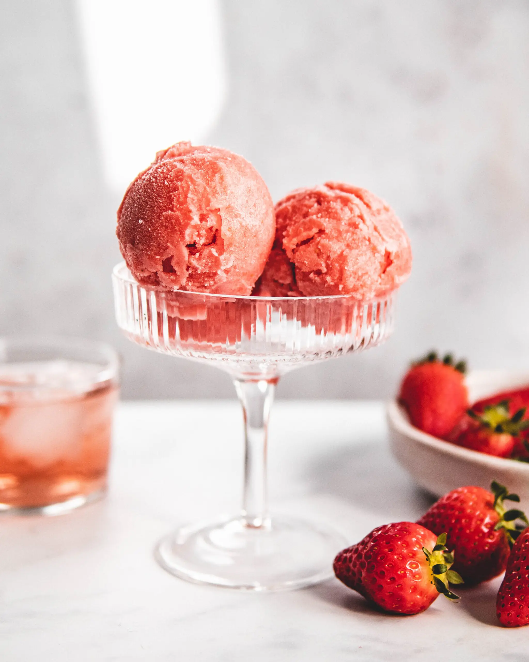 Strawberry & Wine Sorbet