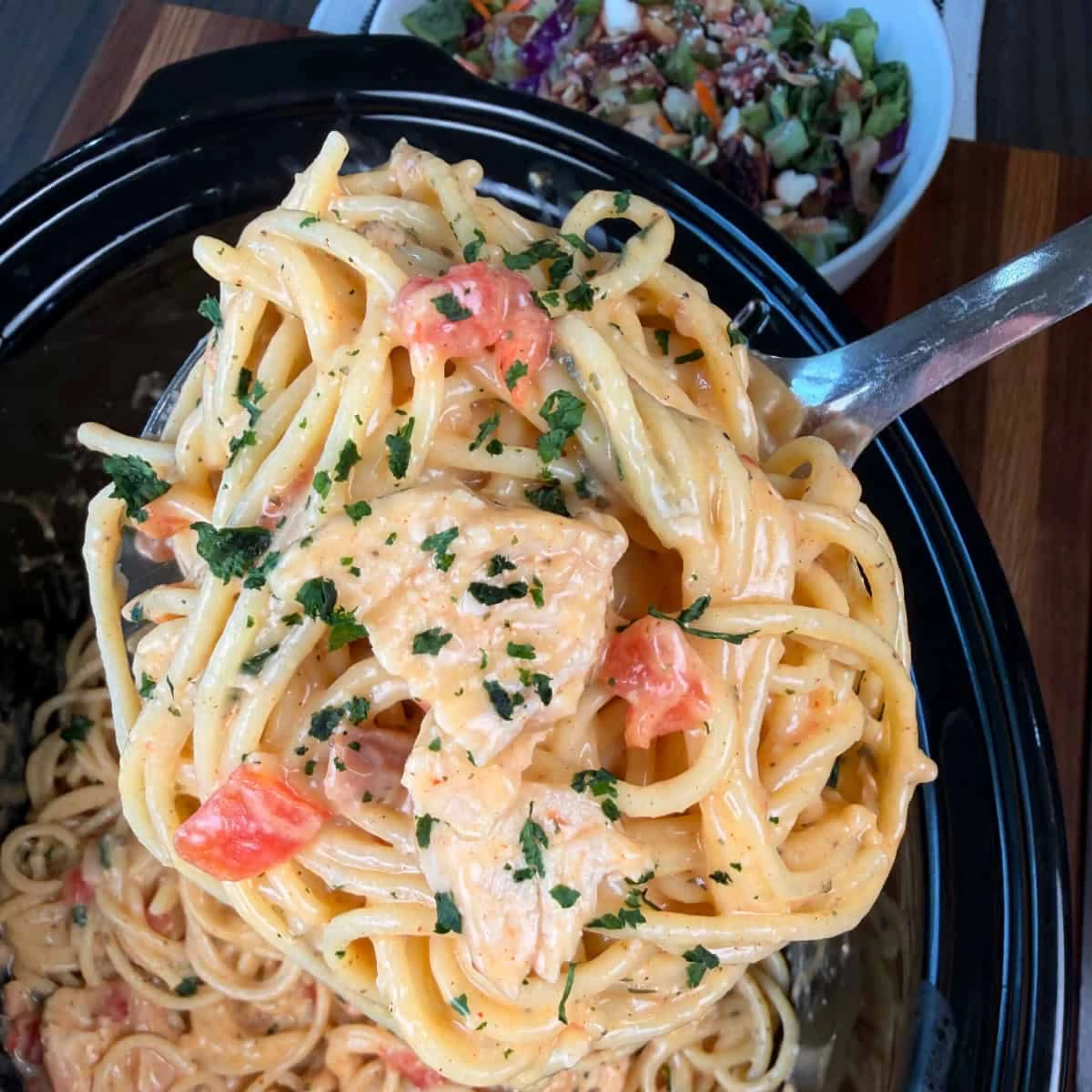 Crockpot Chicken Spaghetti