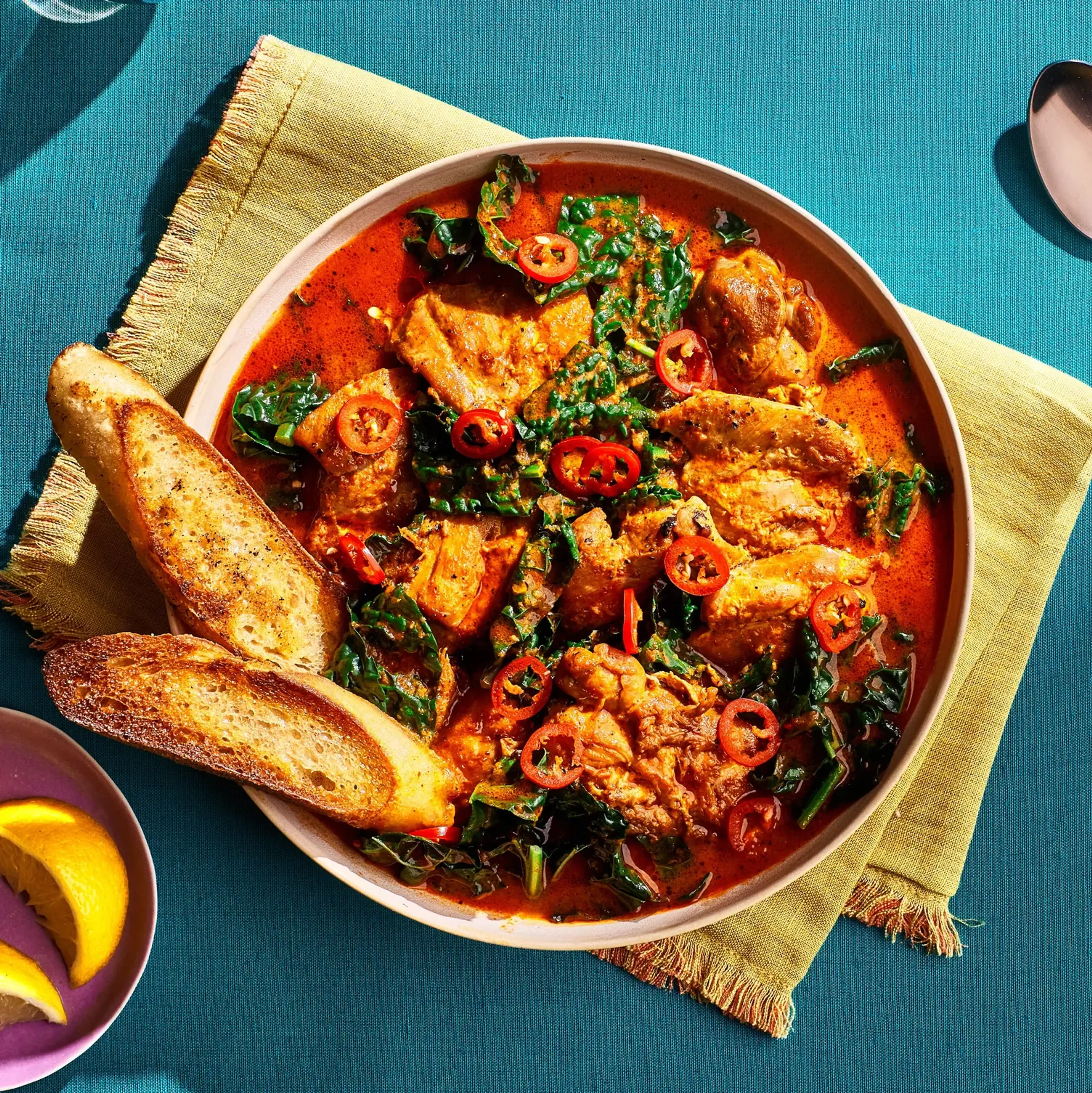 Piri-Piri Chicken Stew With Kale