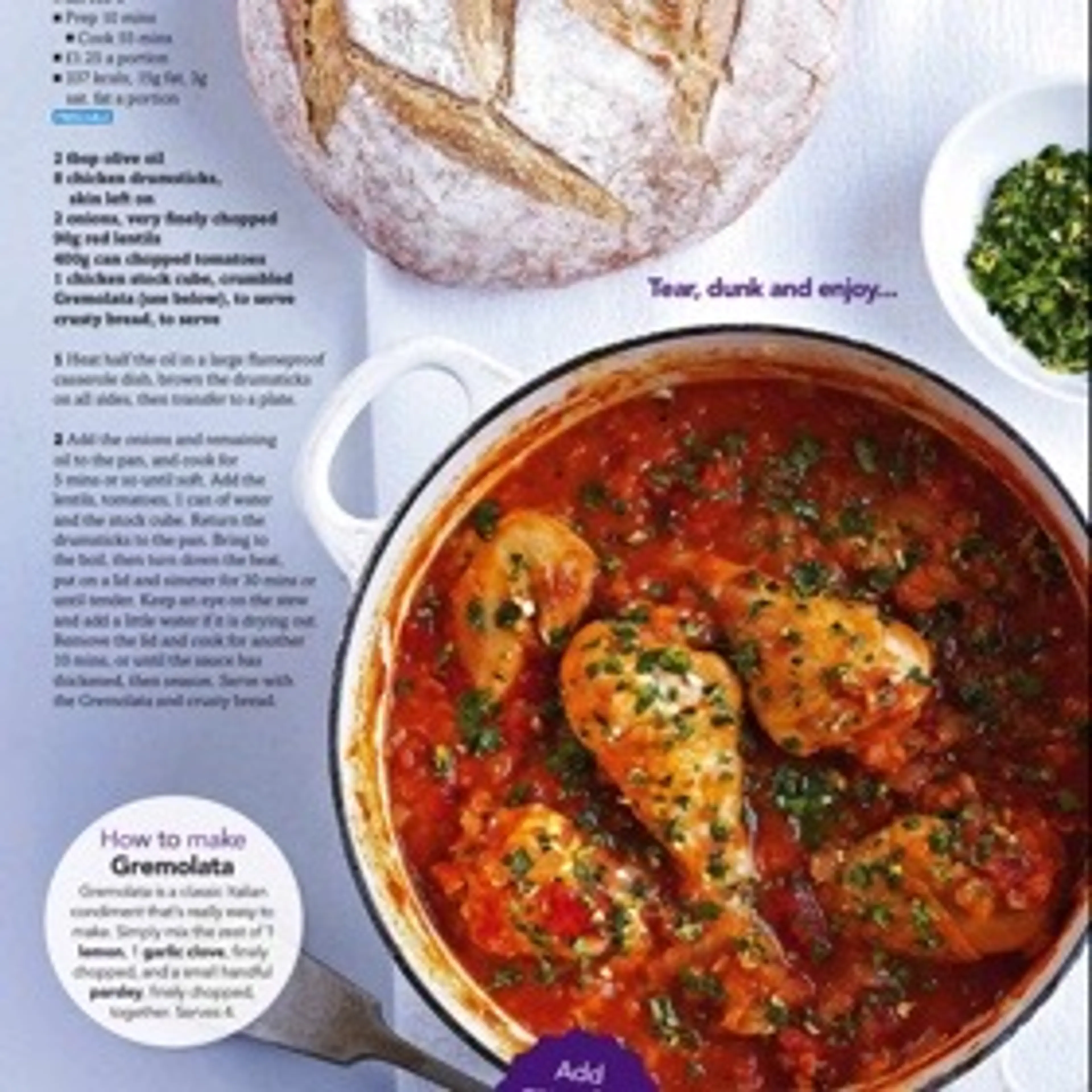 Chicken & lentil stew
