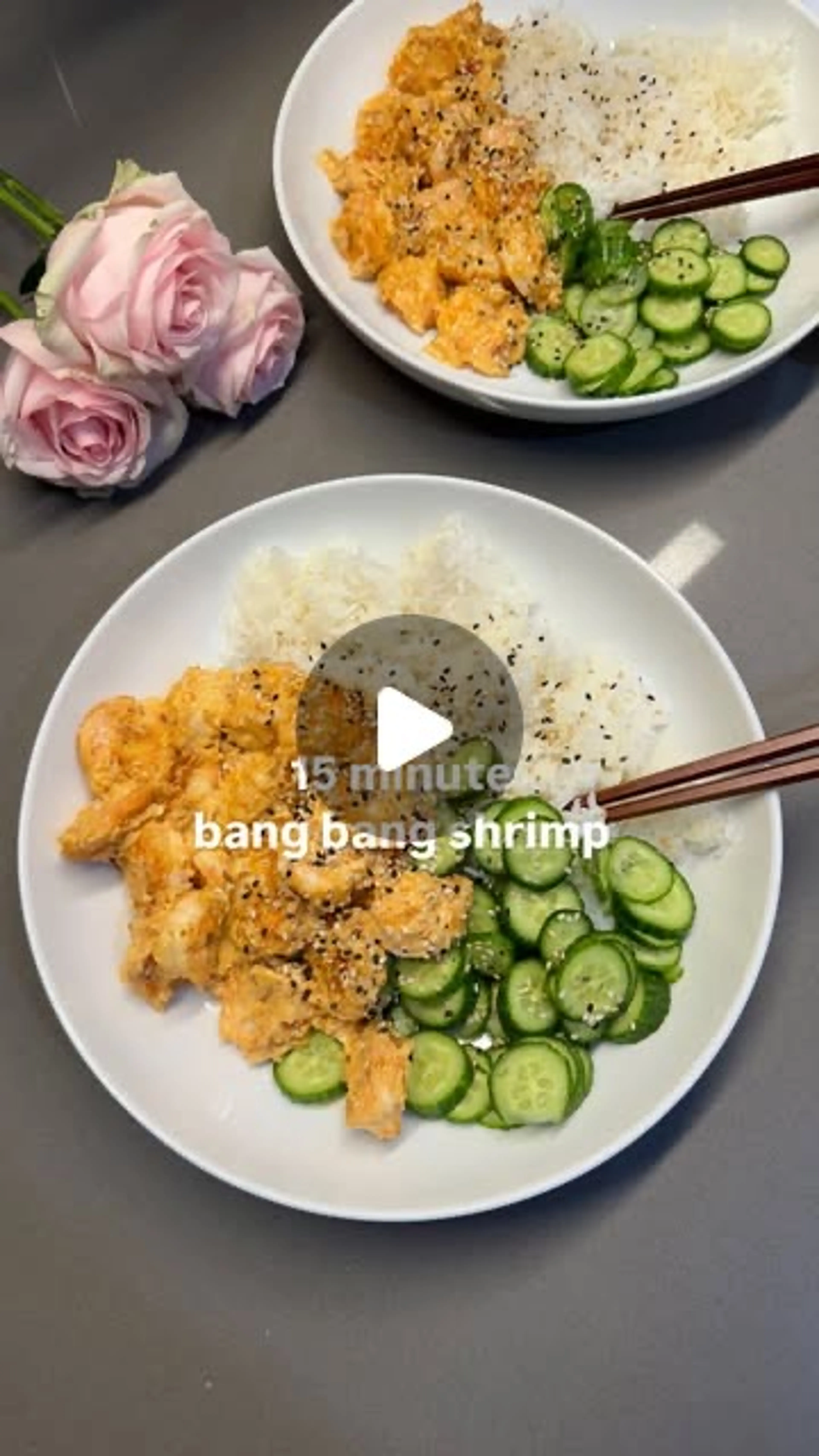 15 Minute Bang Bang Shrimp Bowls