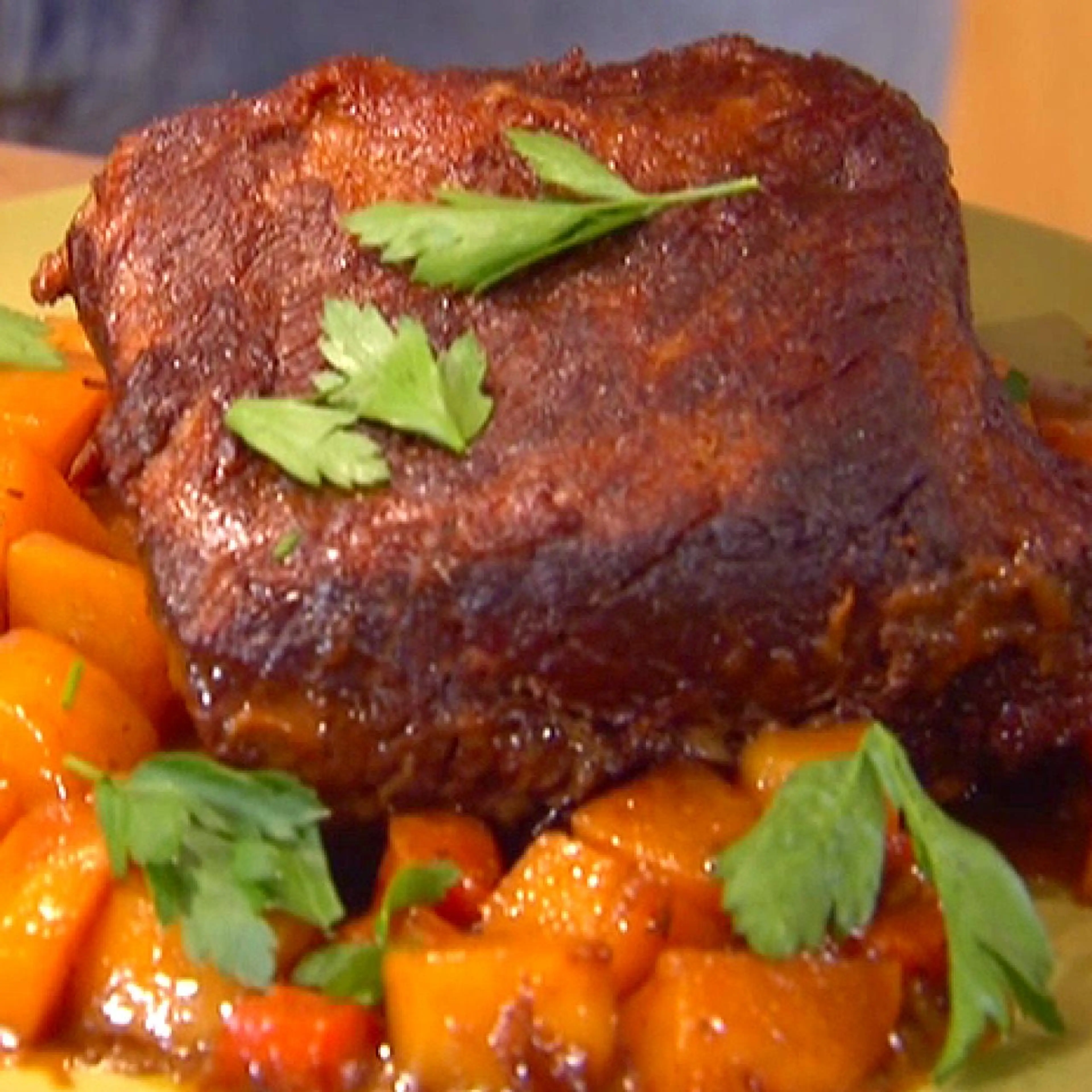 Red Wine Pot Roast with Honey and Thyme