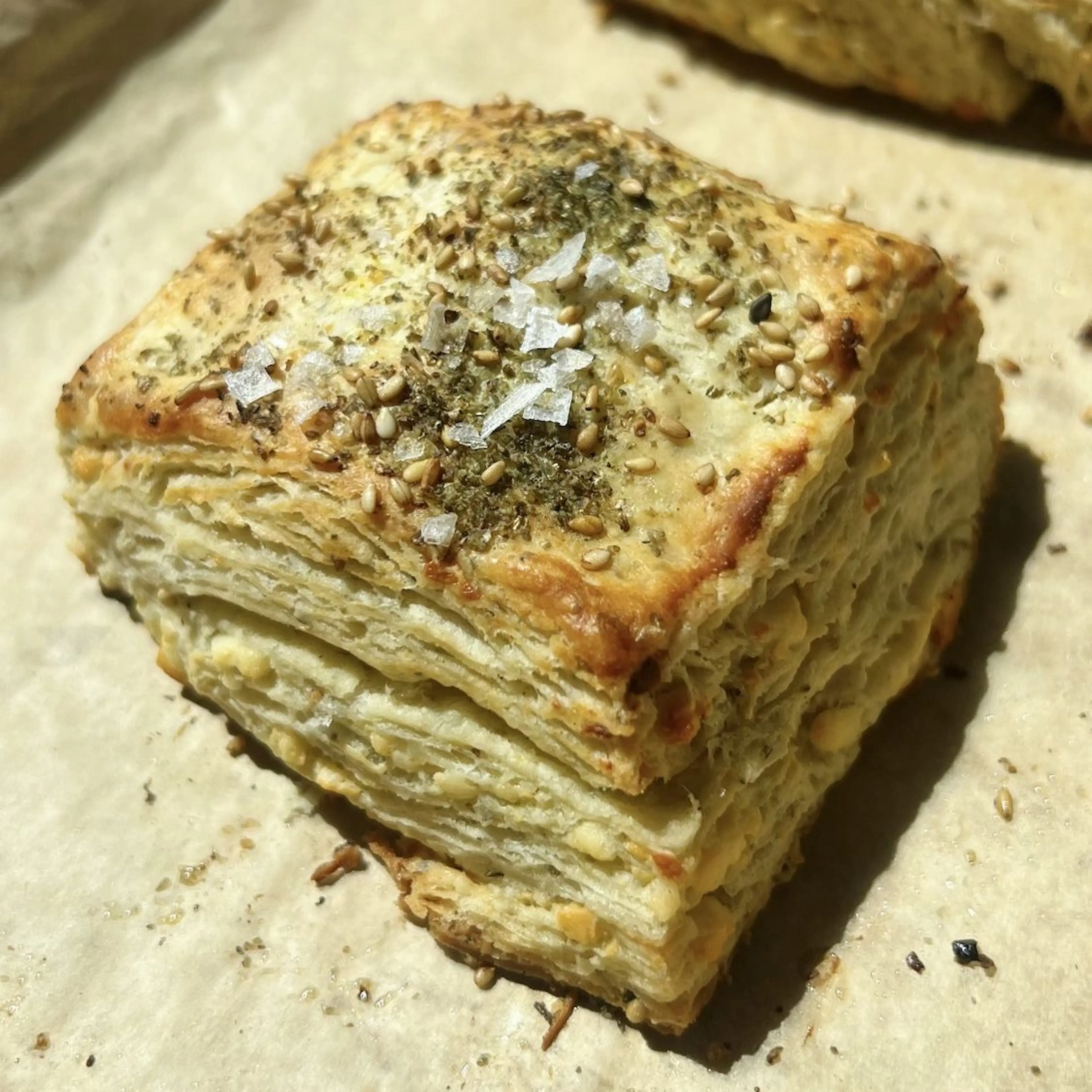 Flaky Za’atar and Feta Biscuits