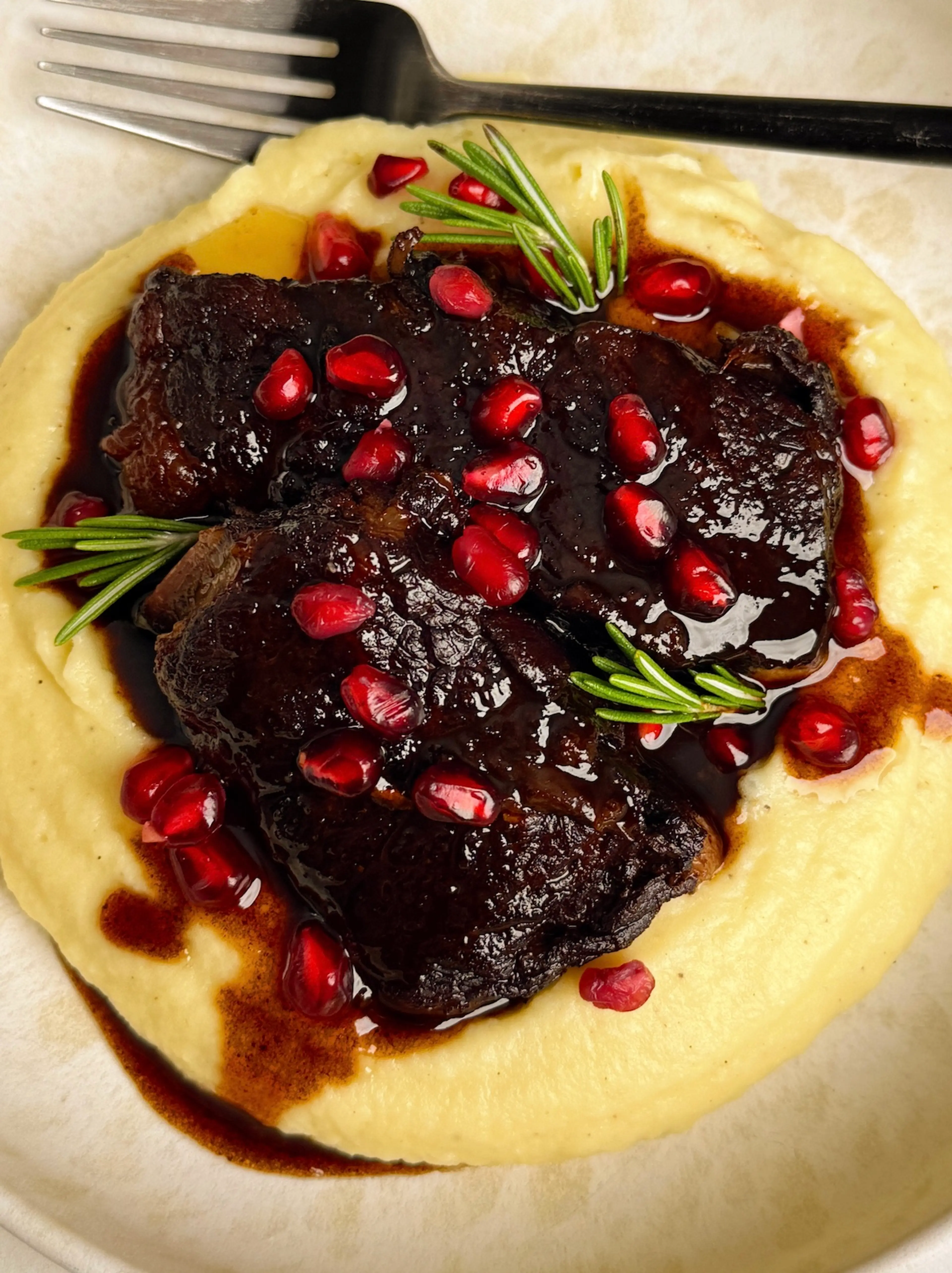 Pomegranate Braised Boneless Short Ribs