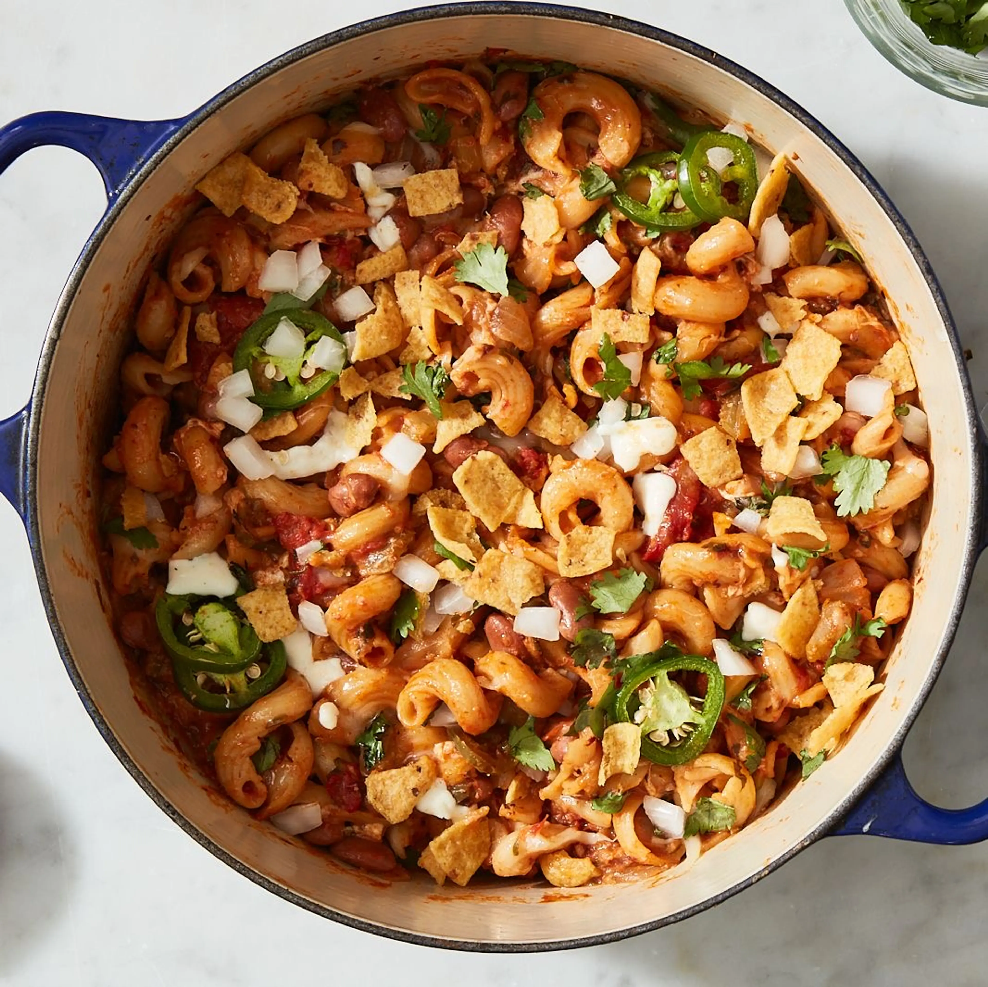 One-Pot Vegetarian Chili Mac