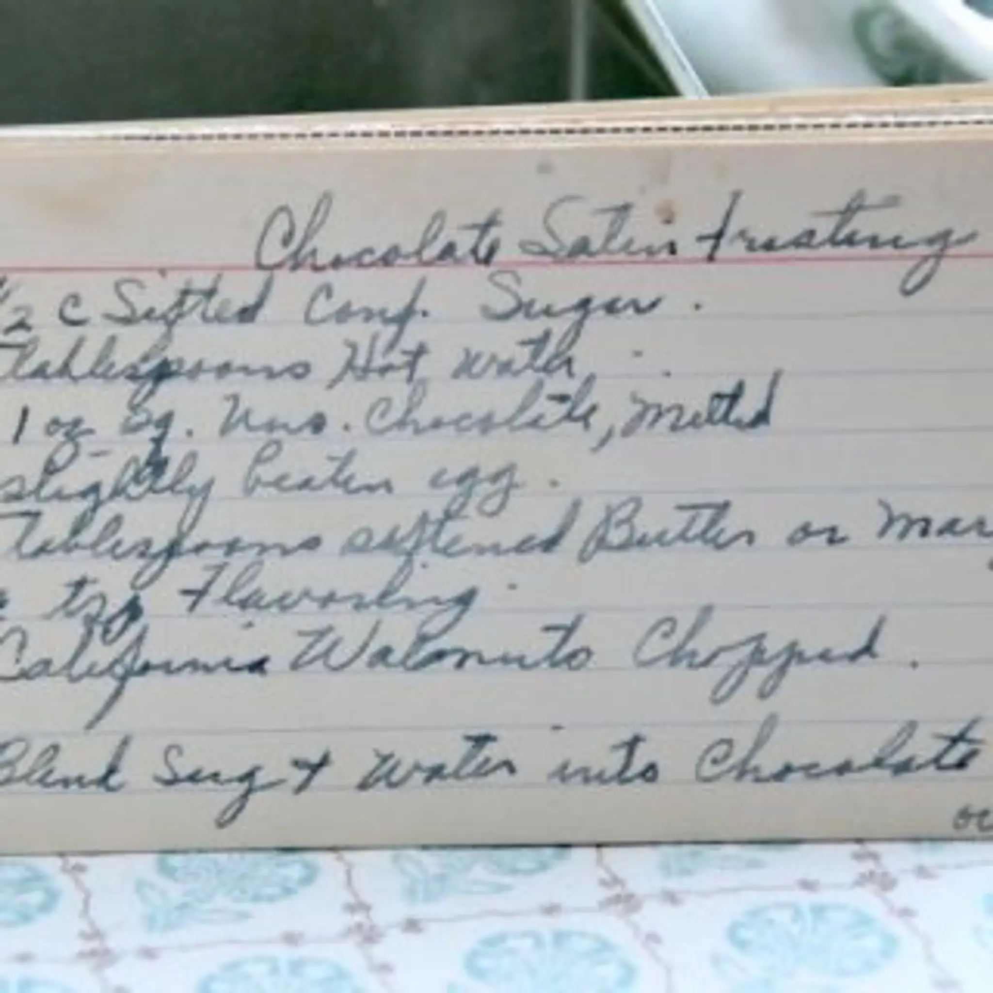 Chocolate Satin Frosting