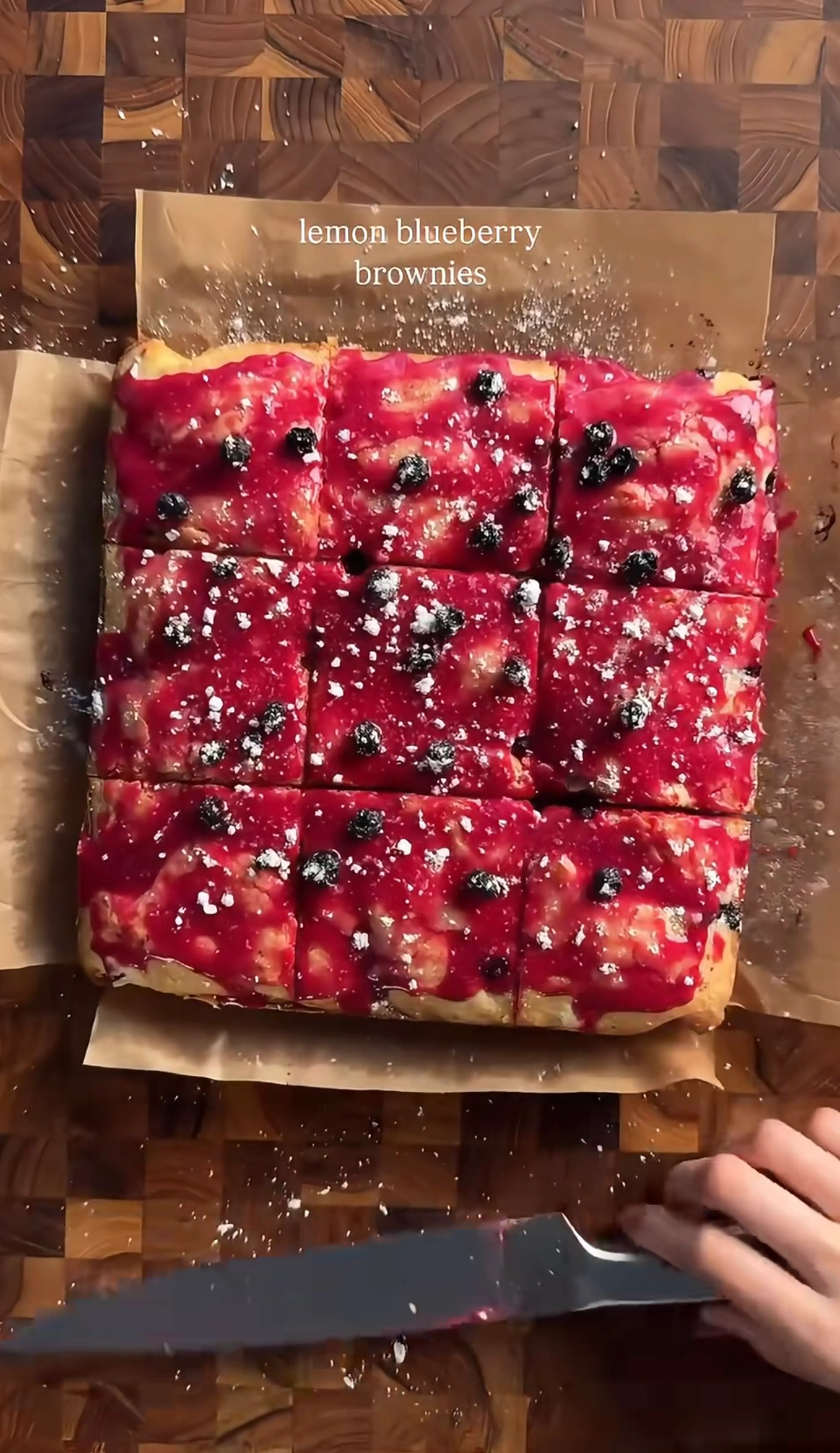 Lemon Blueberry Brownies