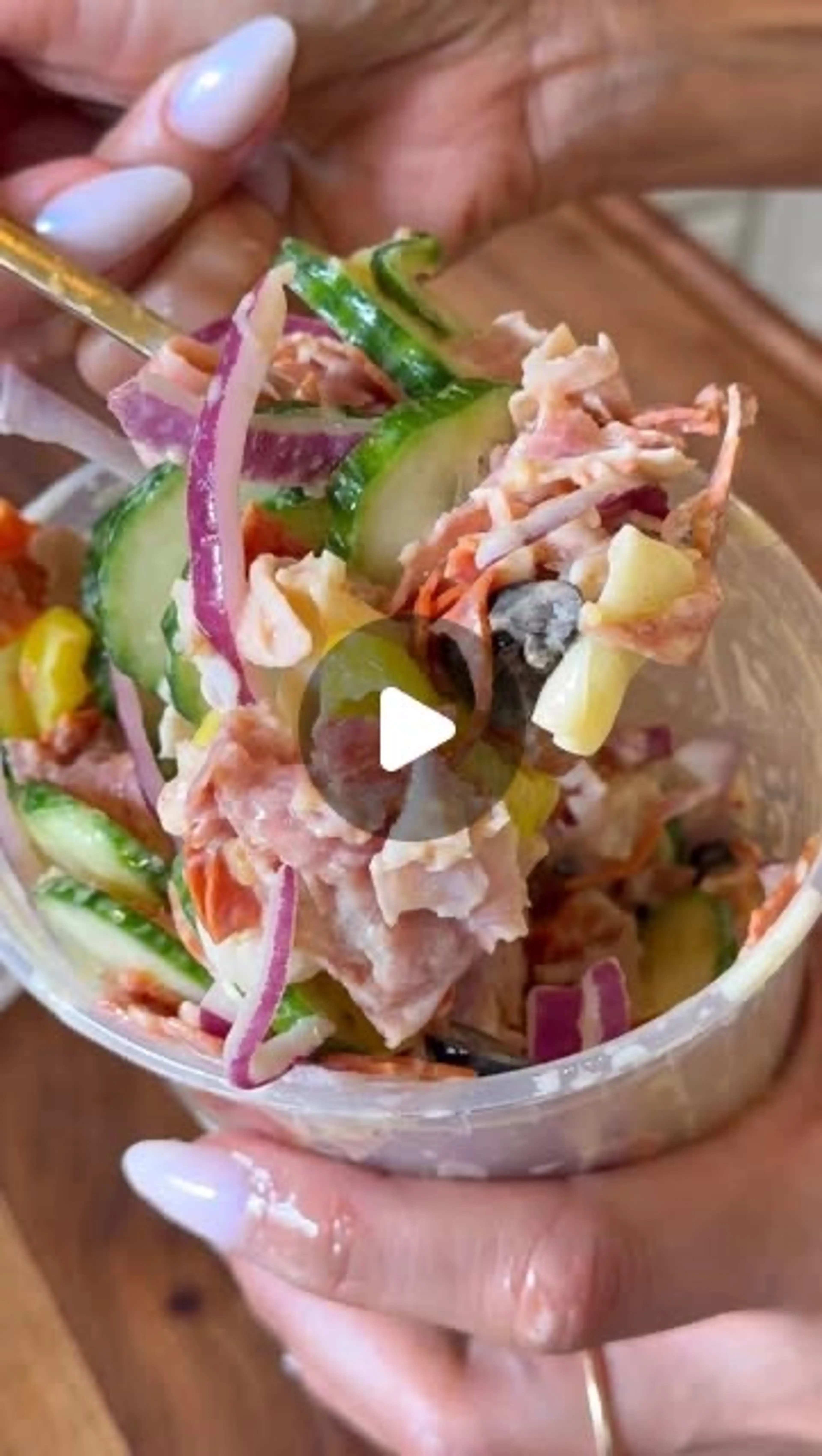 Jersey Mikes Italian Sub in a Tub Cucumber Salad