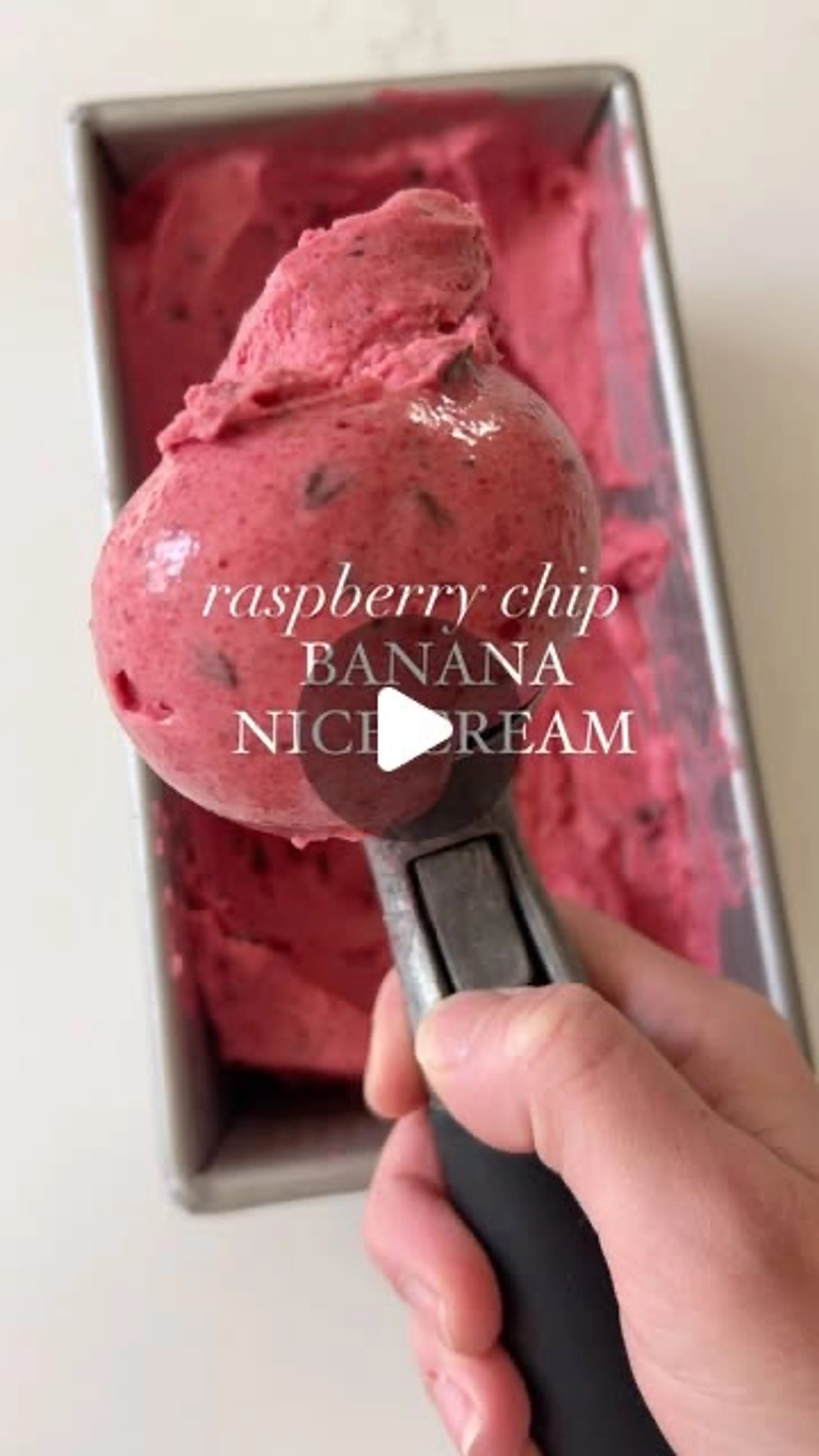 Raspberry Chip Nice Cream // If You Love Black Raspberry Chi