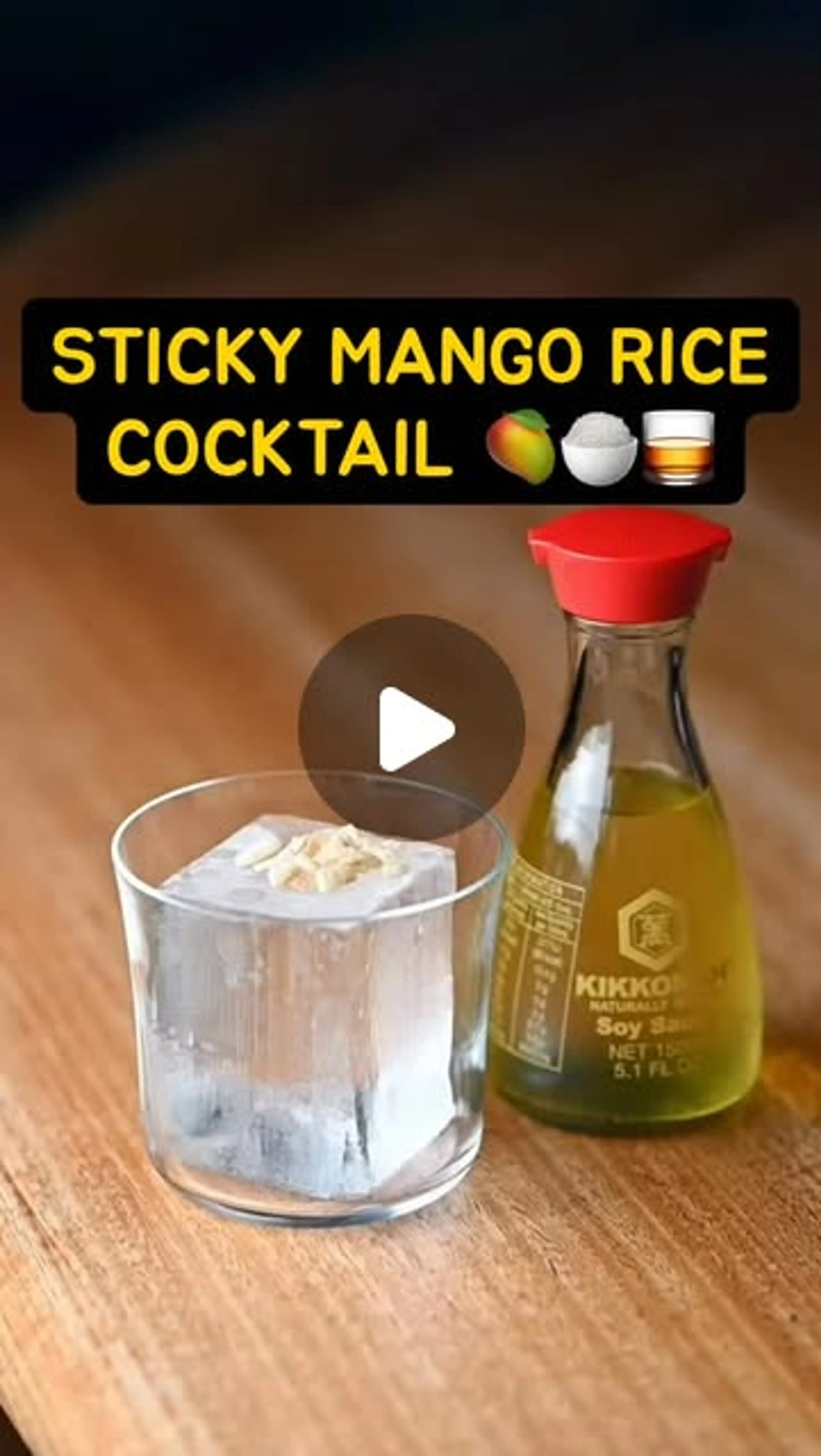 Sticky Mango Rice Cocktail