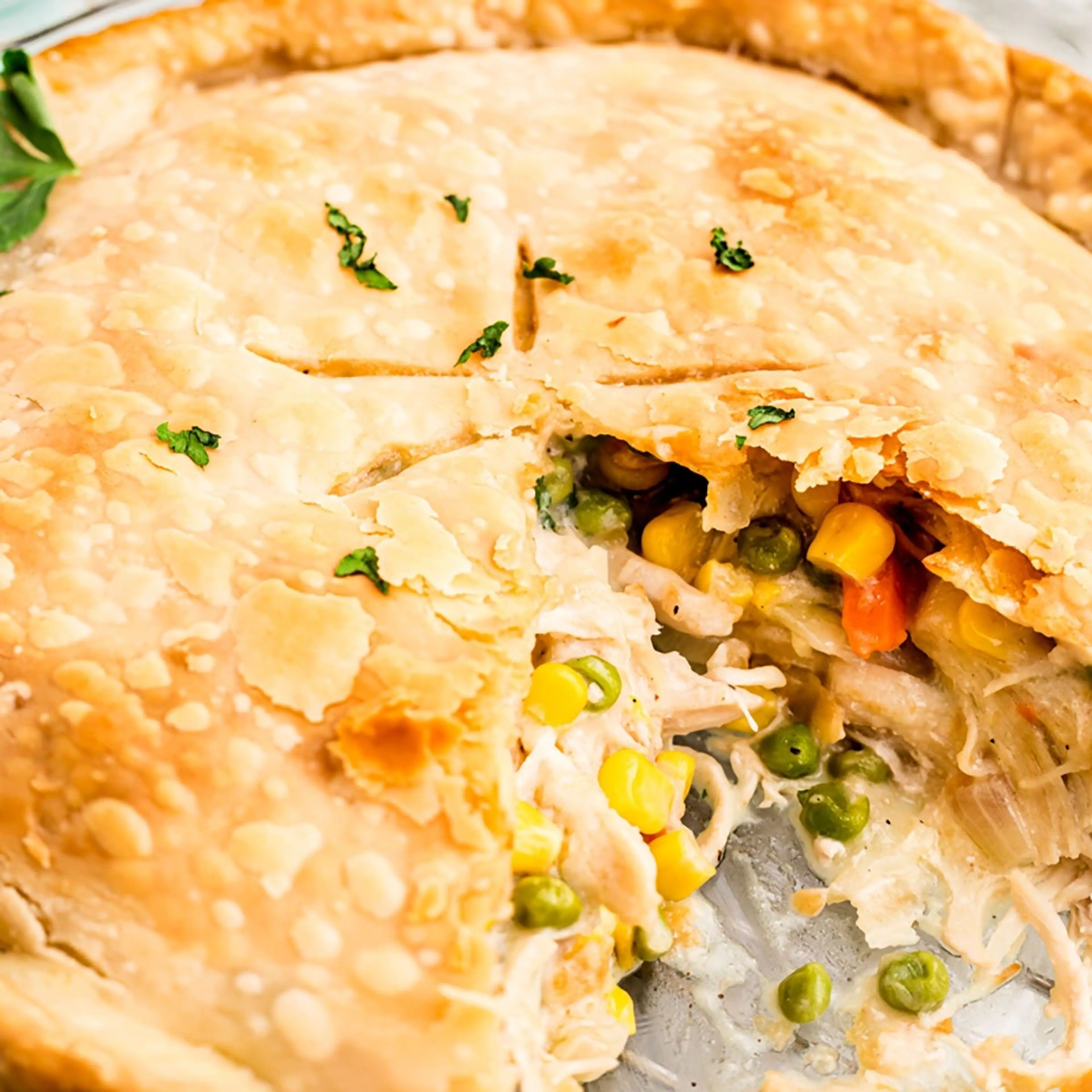 Chicken Pot Pie - Homemade & Easy