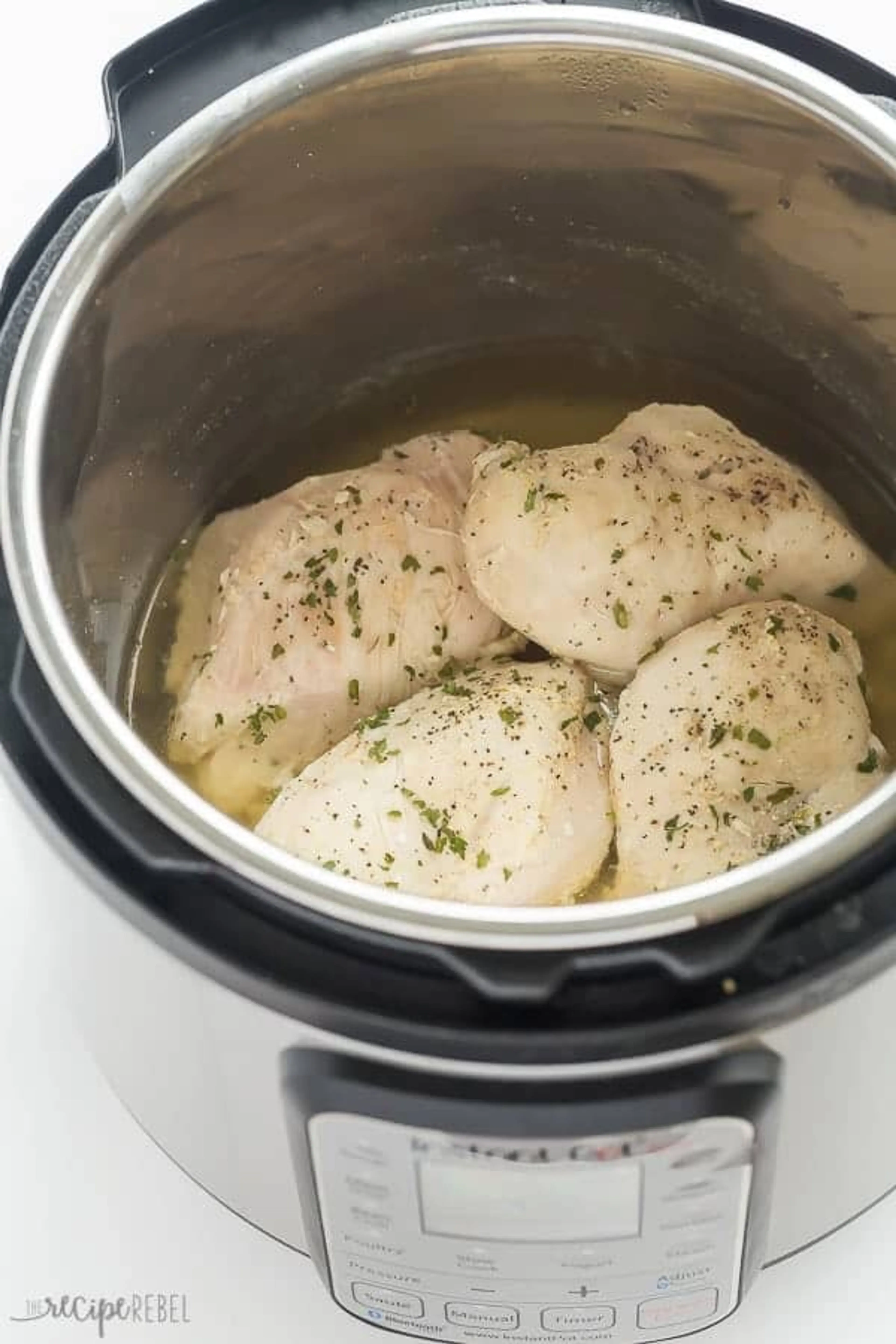 How to Cook Frozen Chicken Breasts in the Instant Pot (press