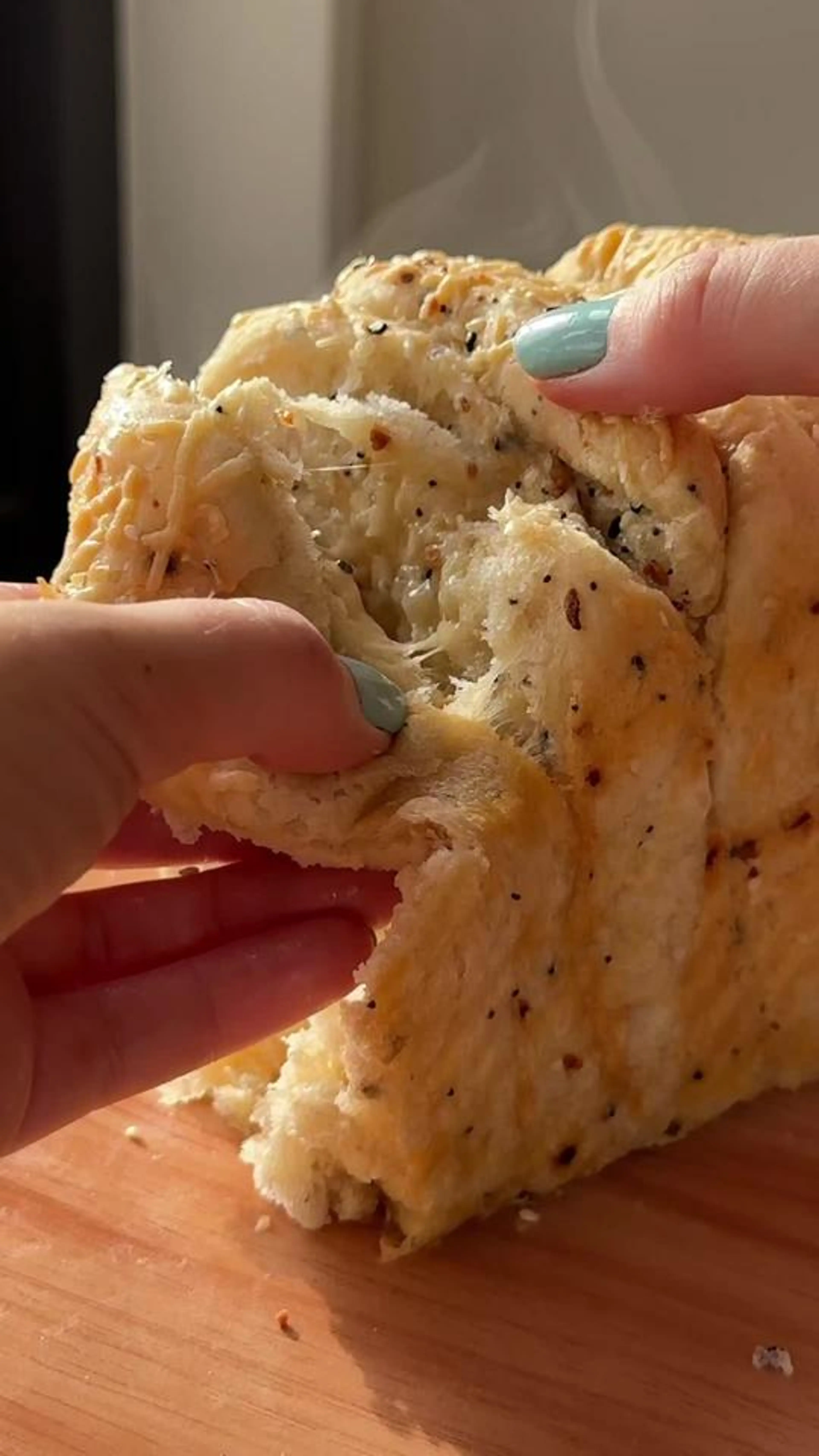 Everything Parmesan Pull Apart Bread