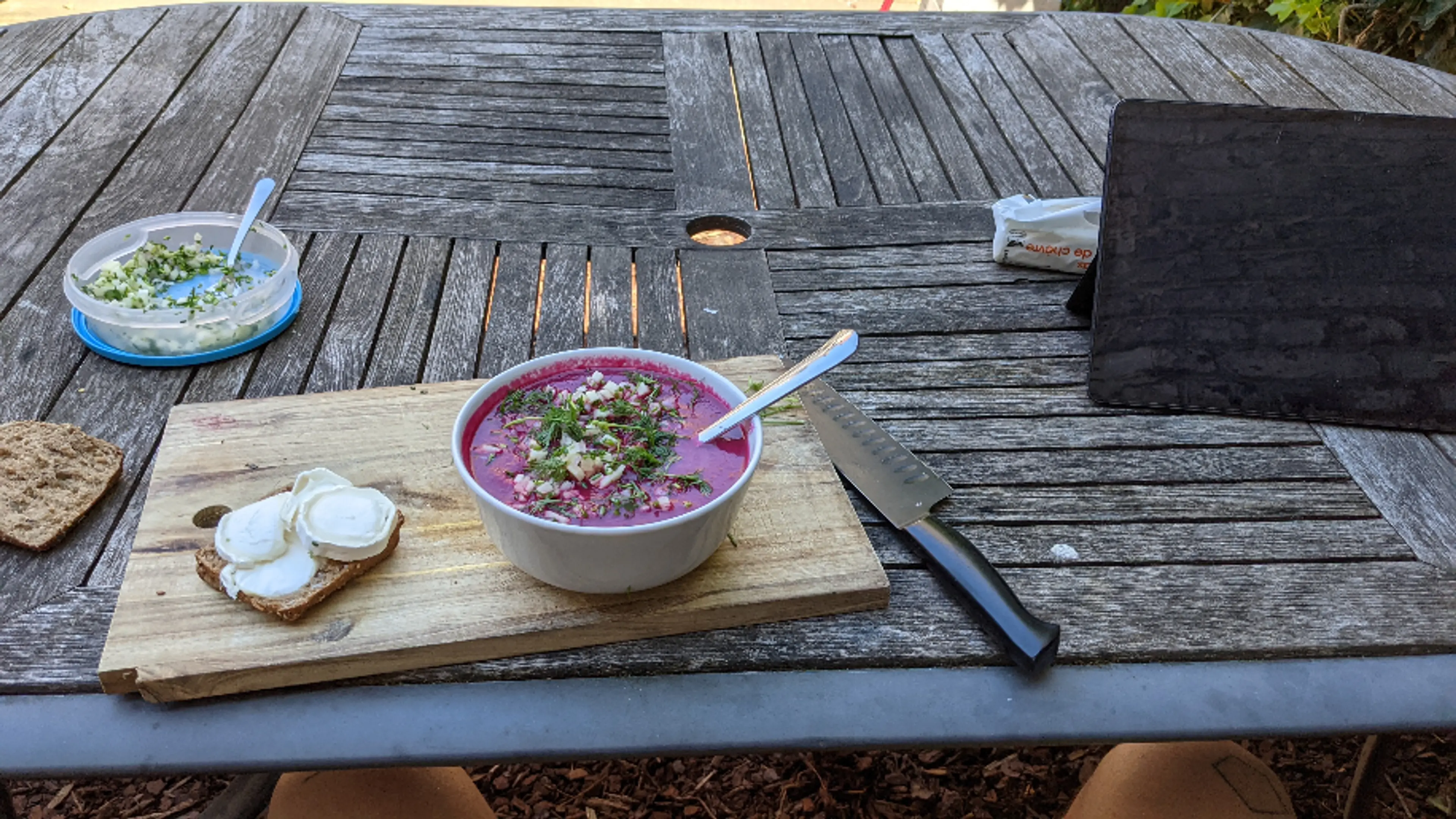 Rode bieten gazpacho