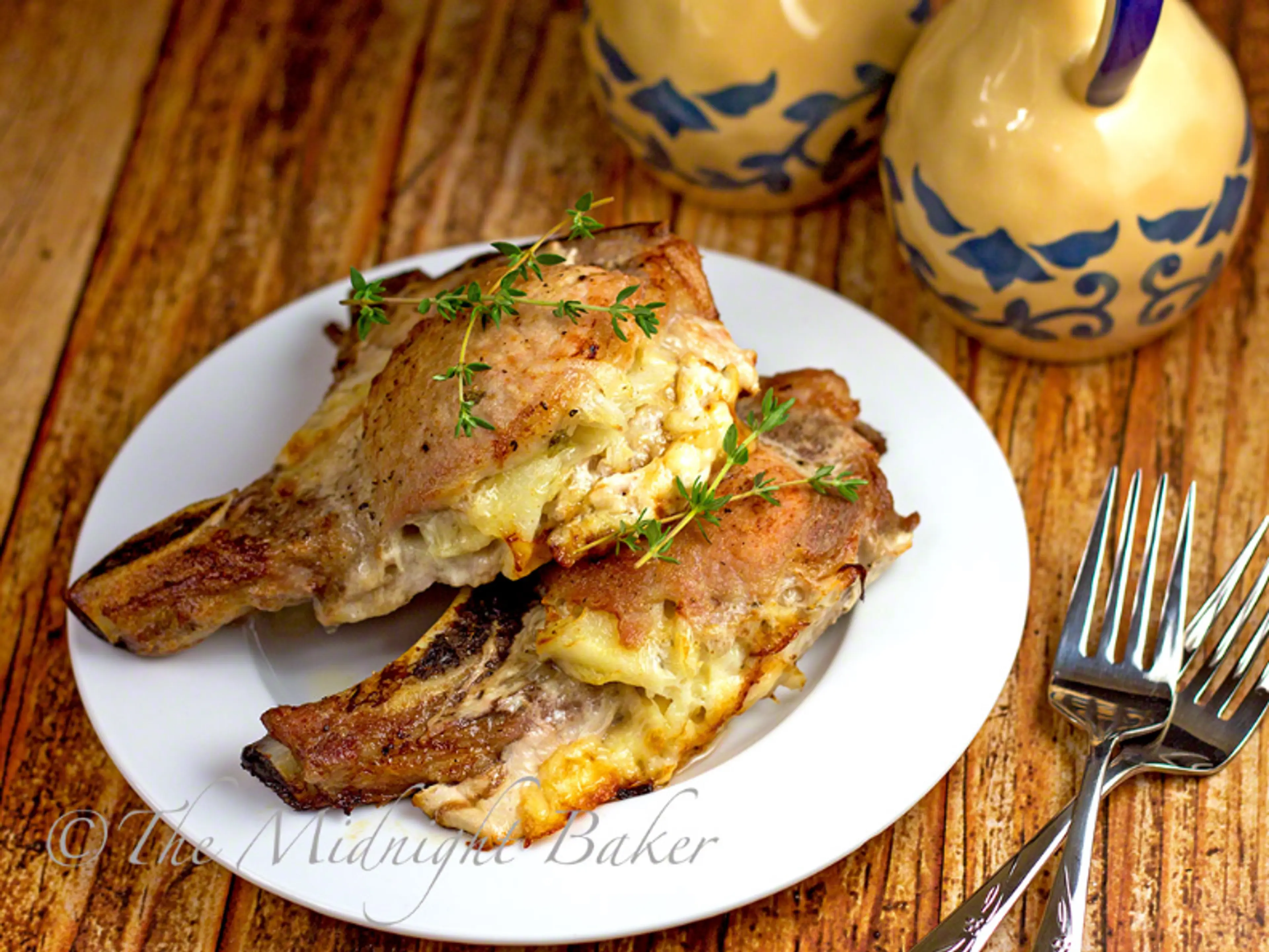 Cheese & Potato Stuffed Pork Chops