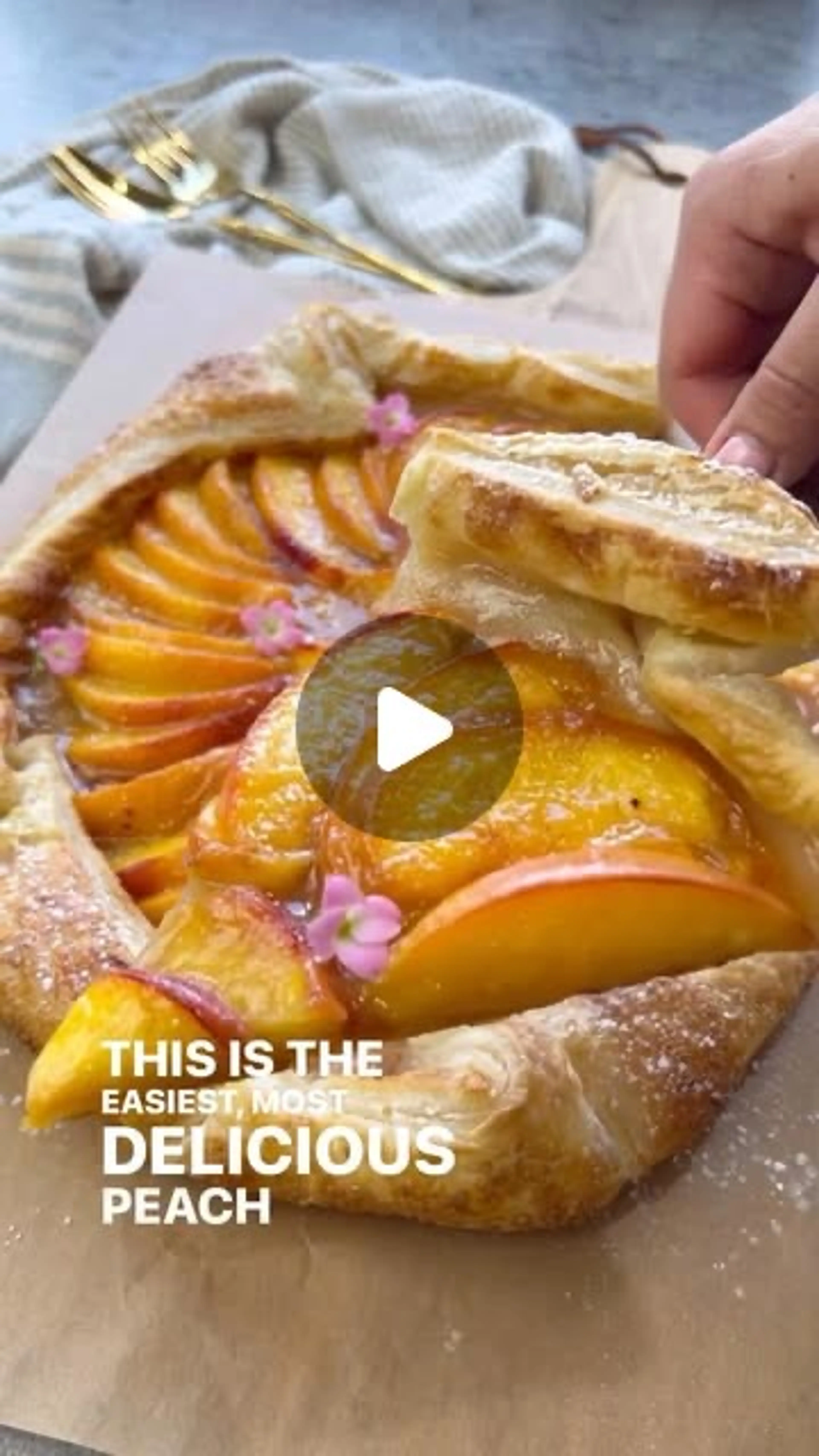 The Easiest Peach Galette You Can Make in 15 Mins and Devour