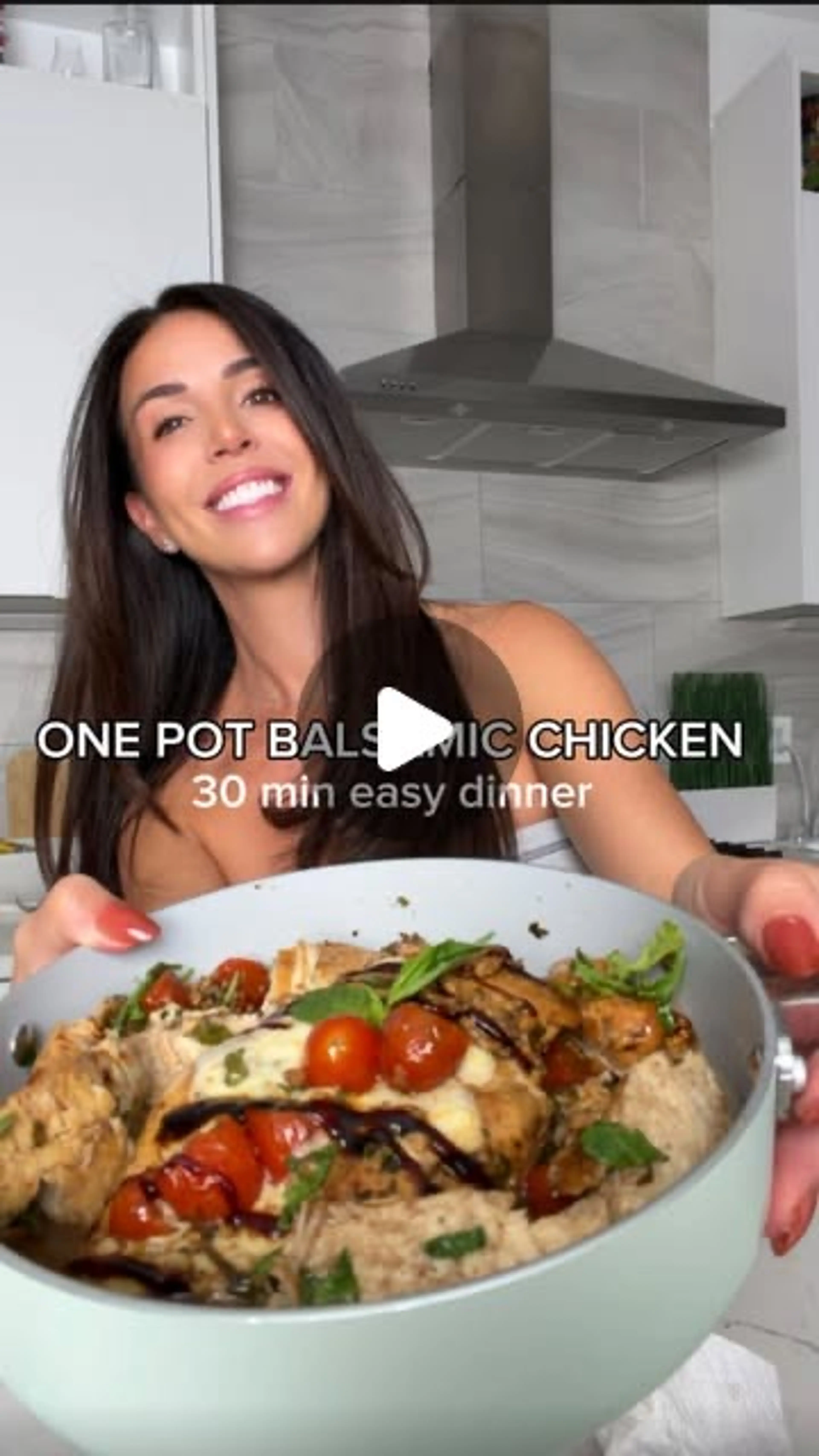 Juicy One Pot Balsamic Chicken Dinner
