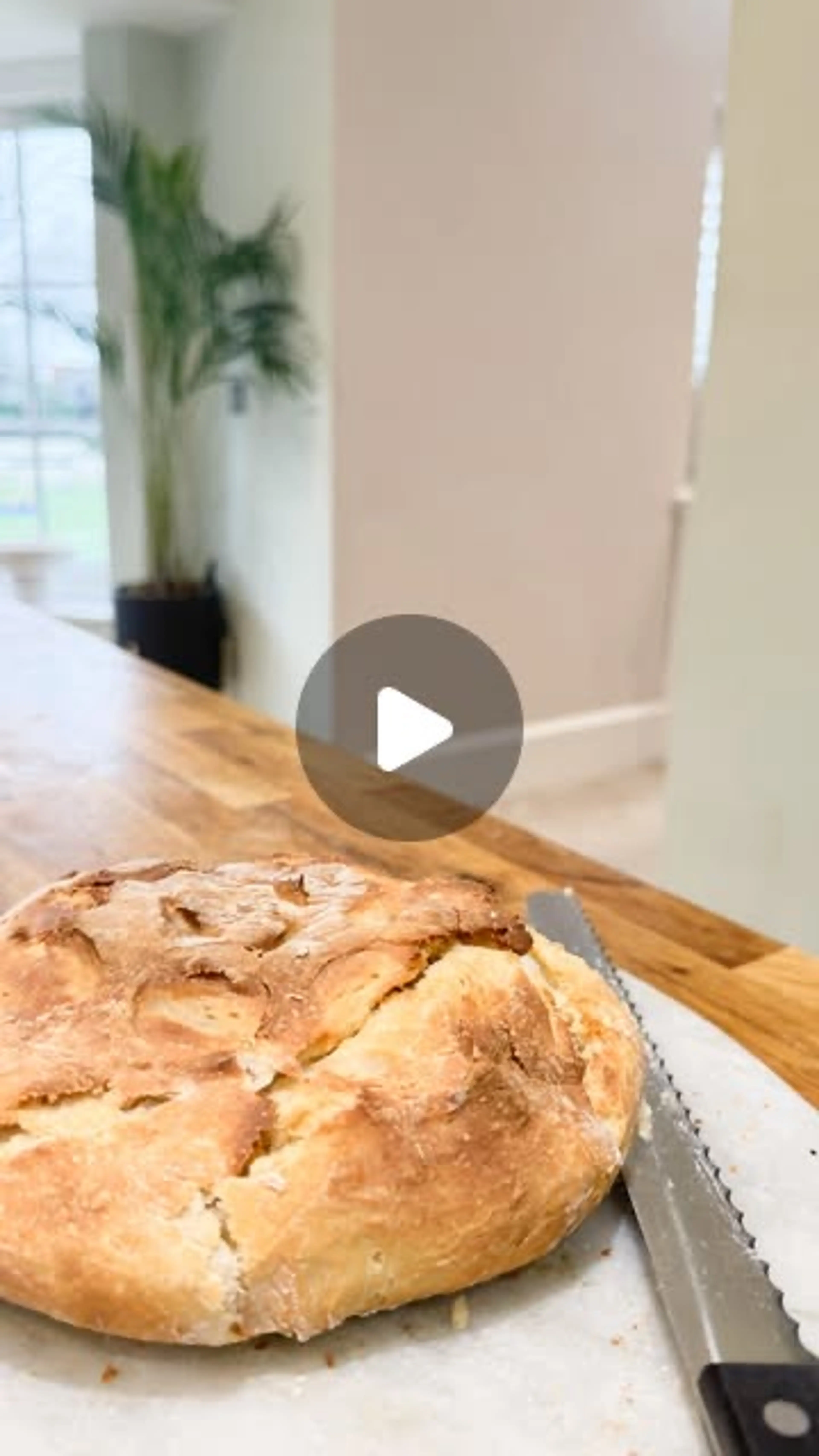 Two Ingredient Sourdough Bread