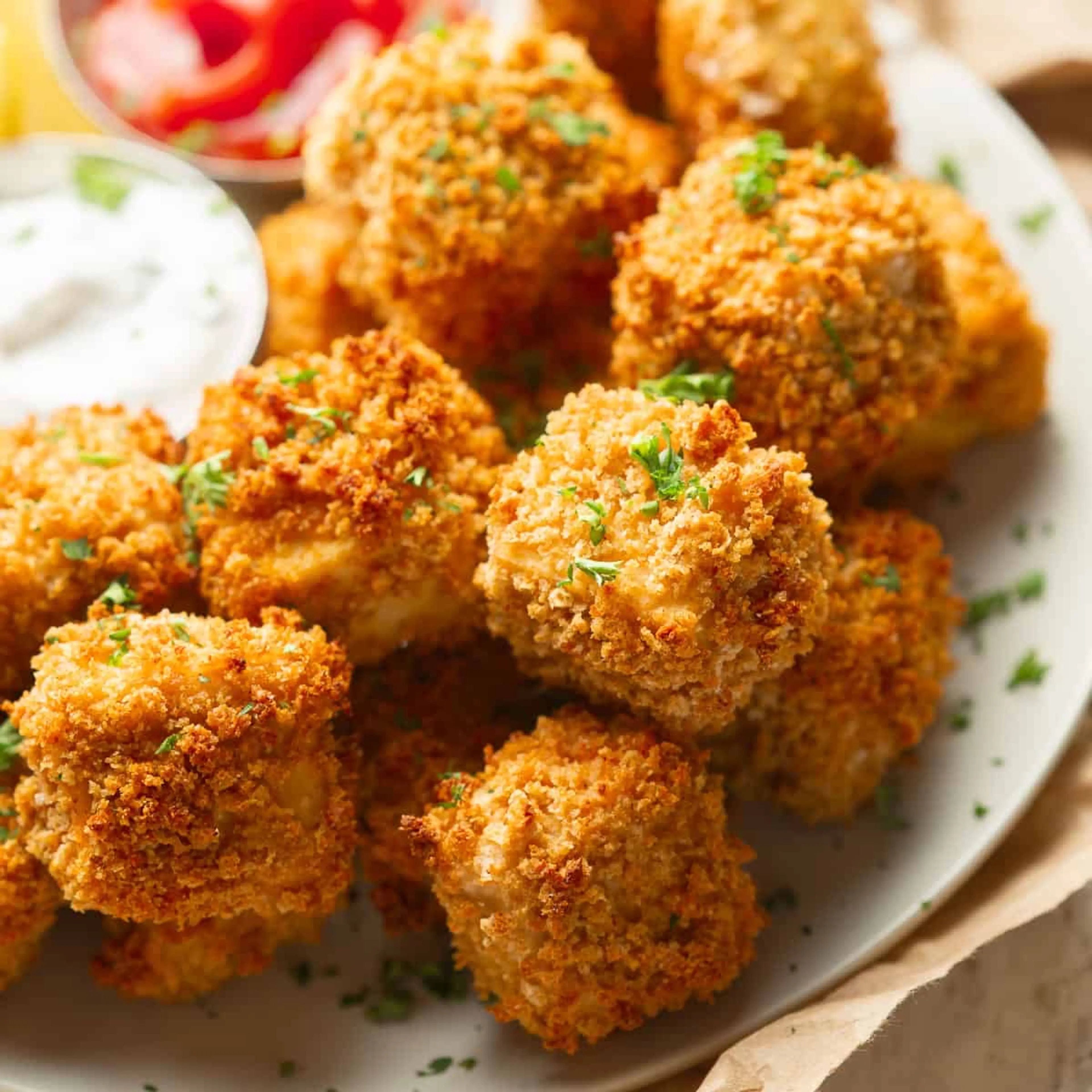 Crispy Baked Tofu Nuggets