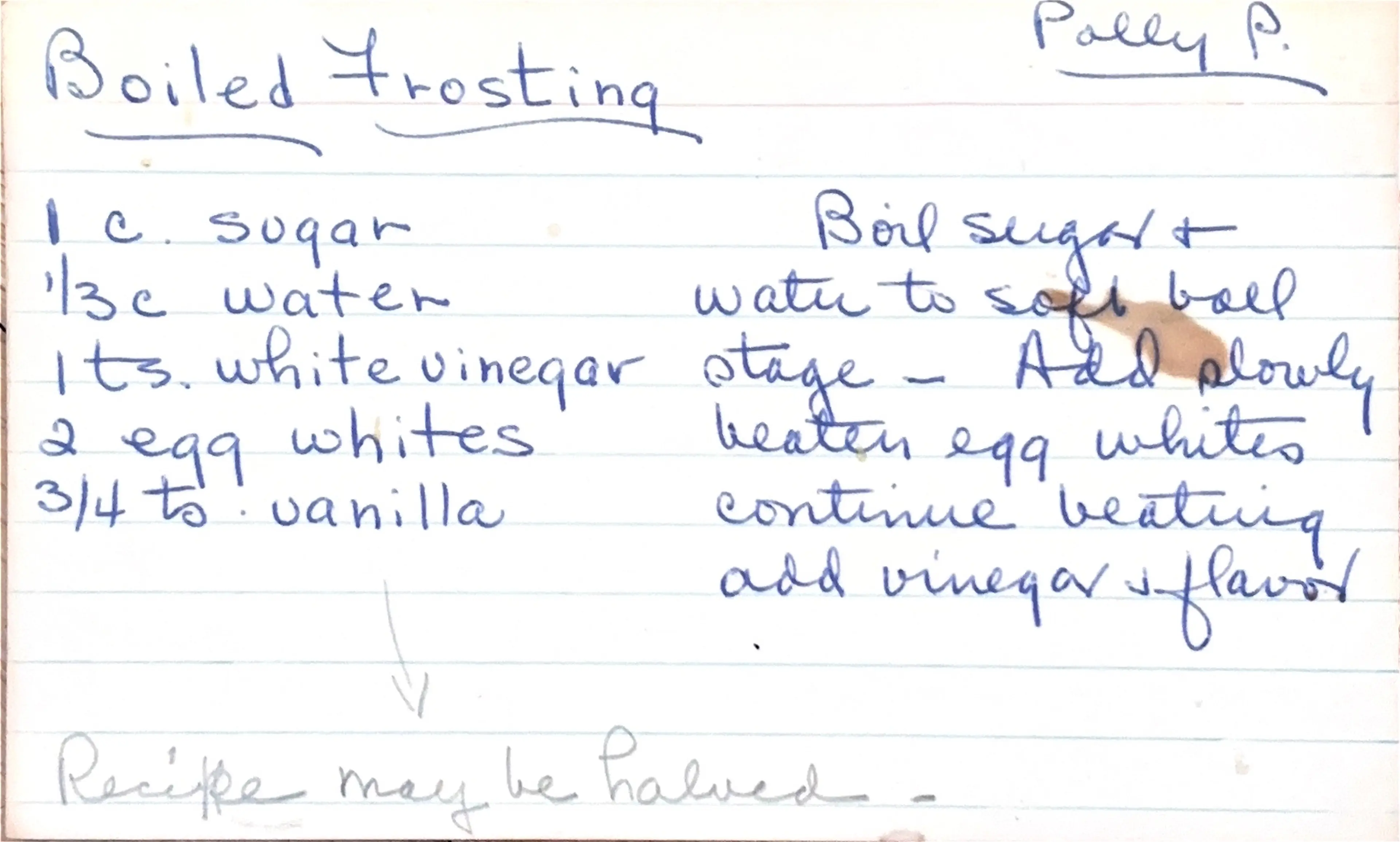 Boiled Frosting