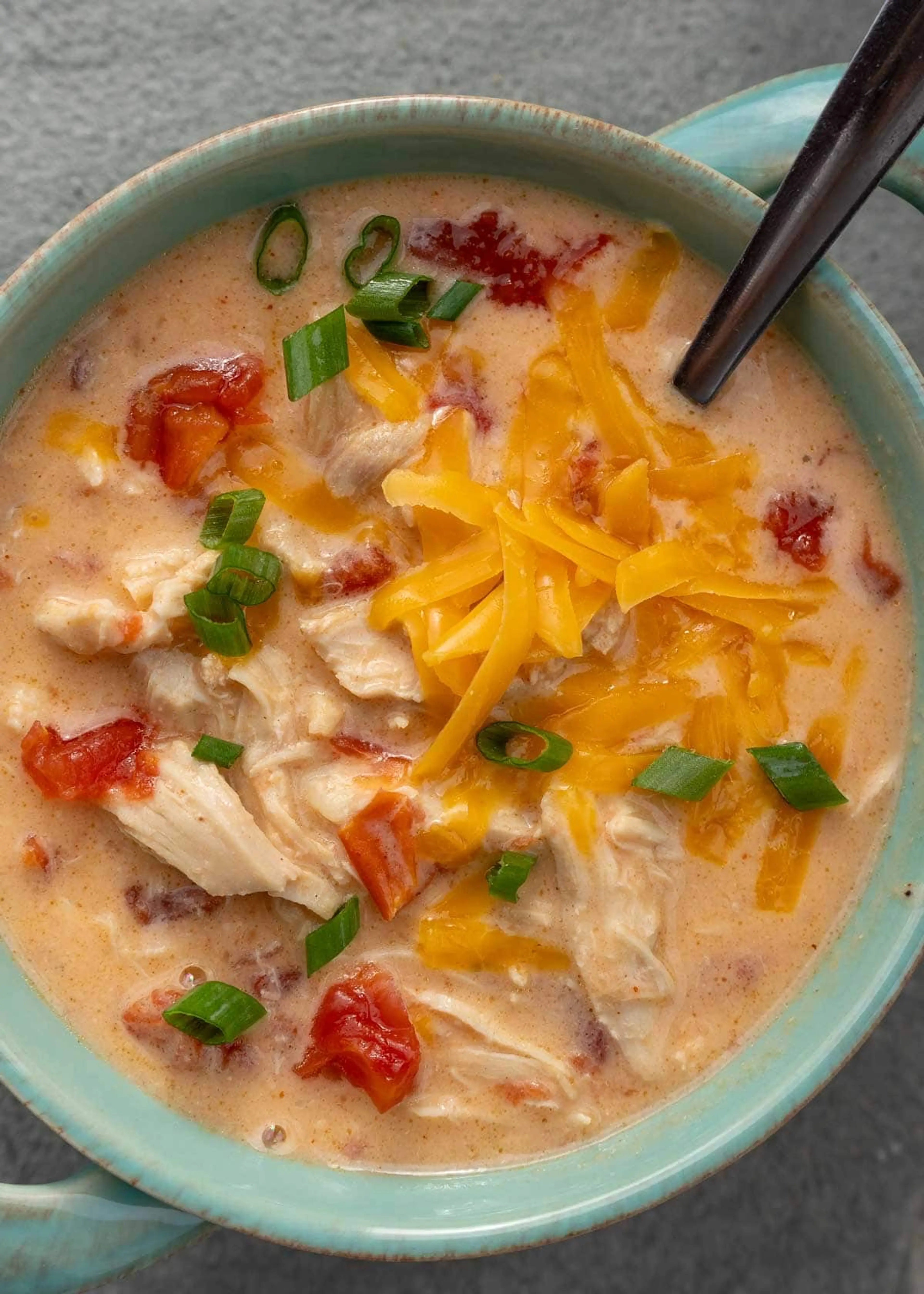 Cheesy Rotel Chicken Soup