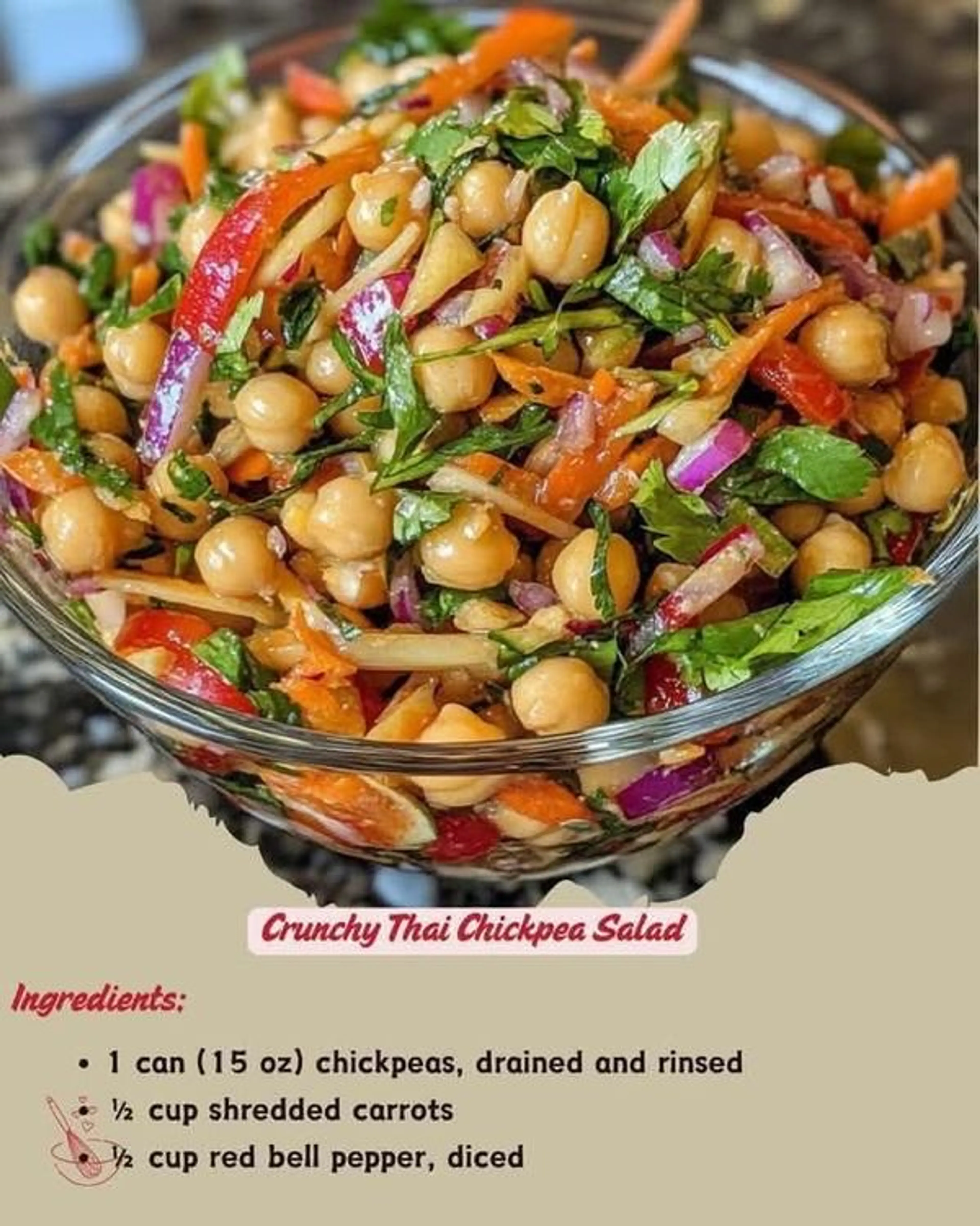 Crunchy Thai Chickpea Salad