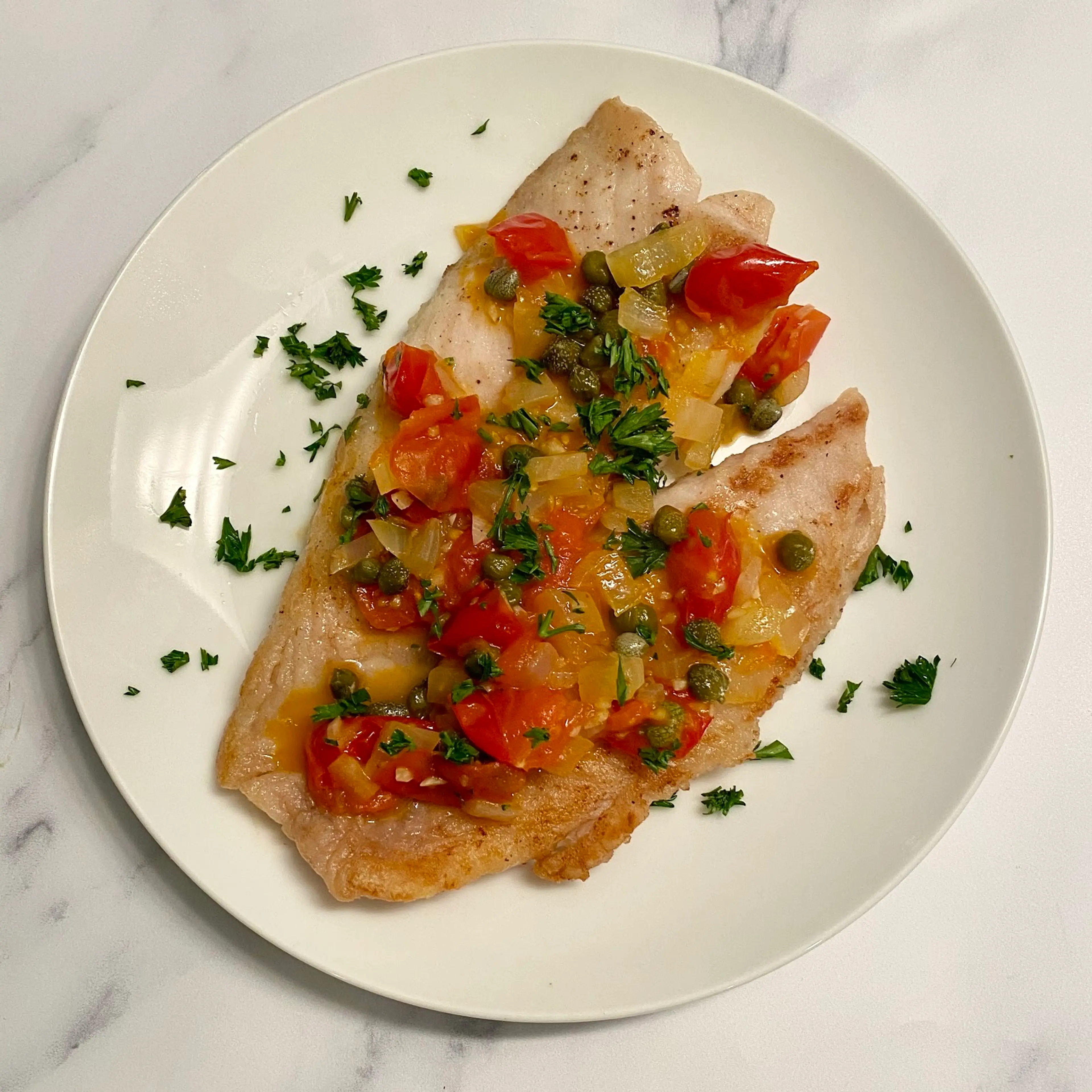 Tomato Caper Snapper