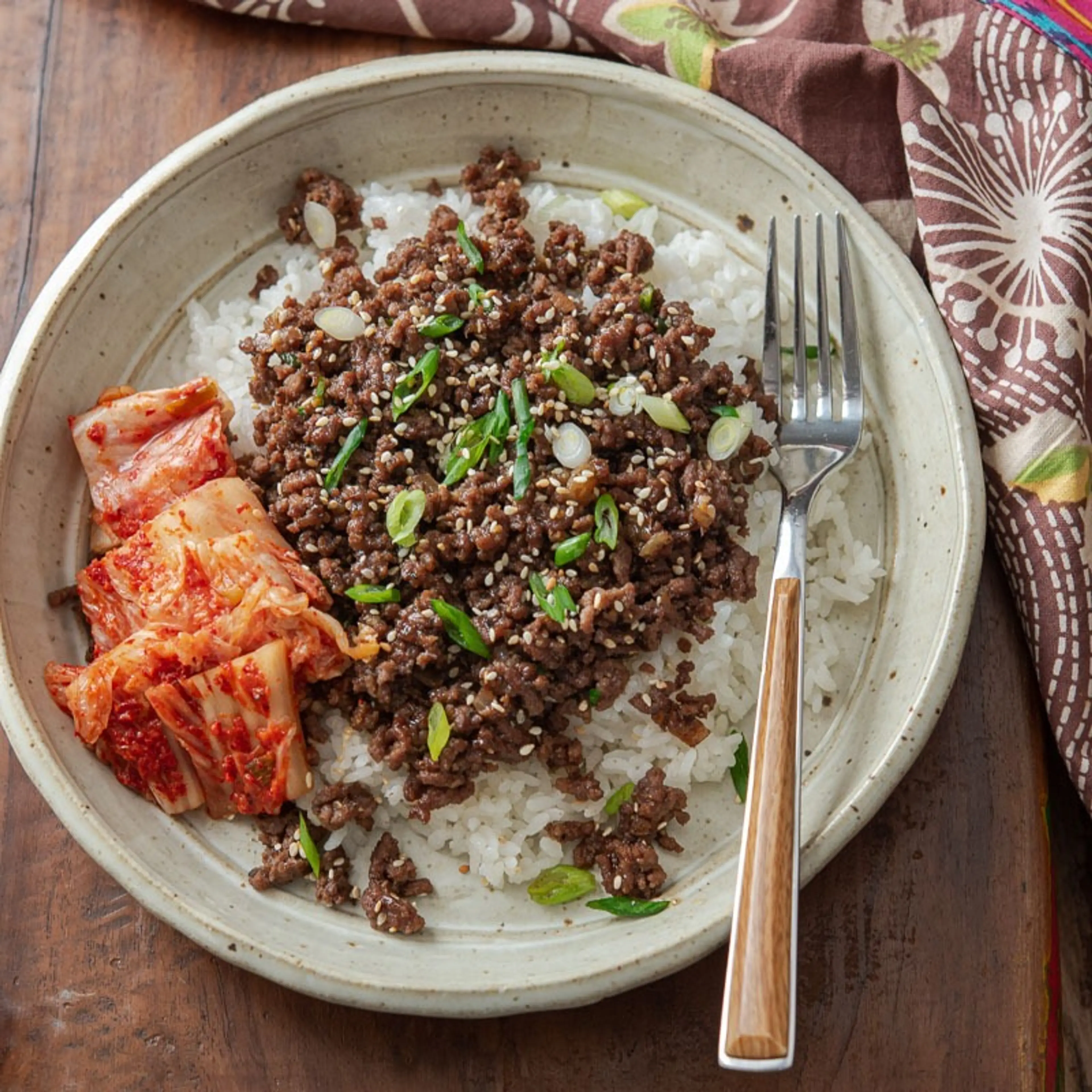 Ground Beef Bulgogi (Easy Korean Beef Bowl)