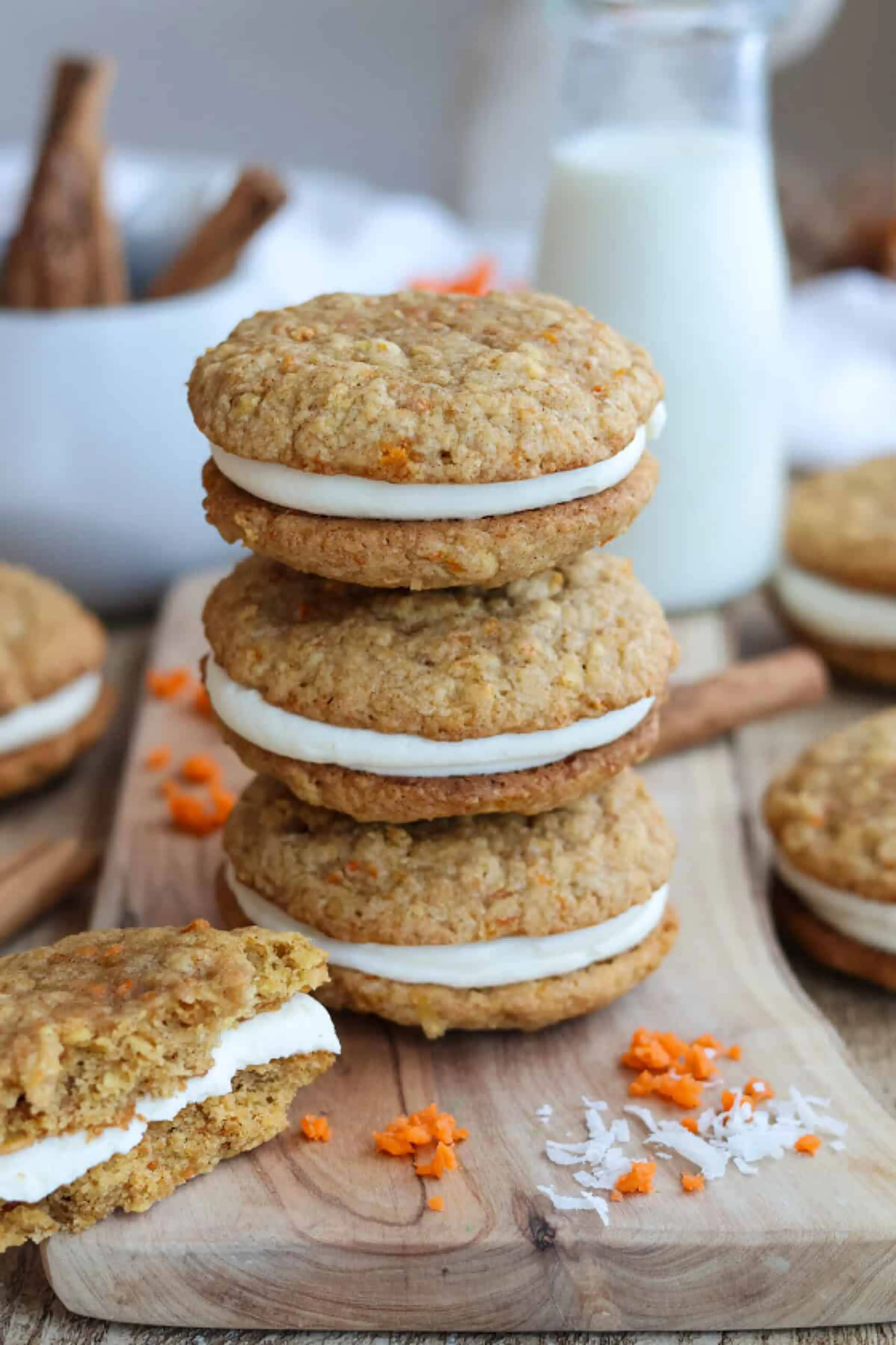 Carrot Cake Sandwich Cookie