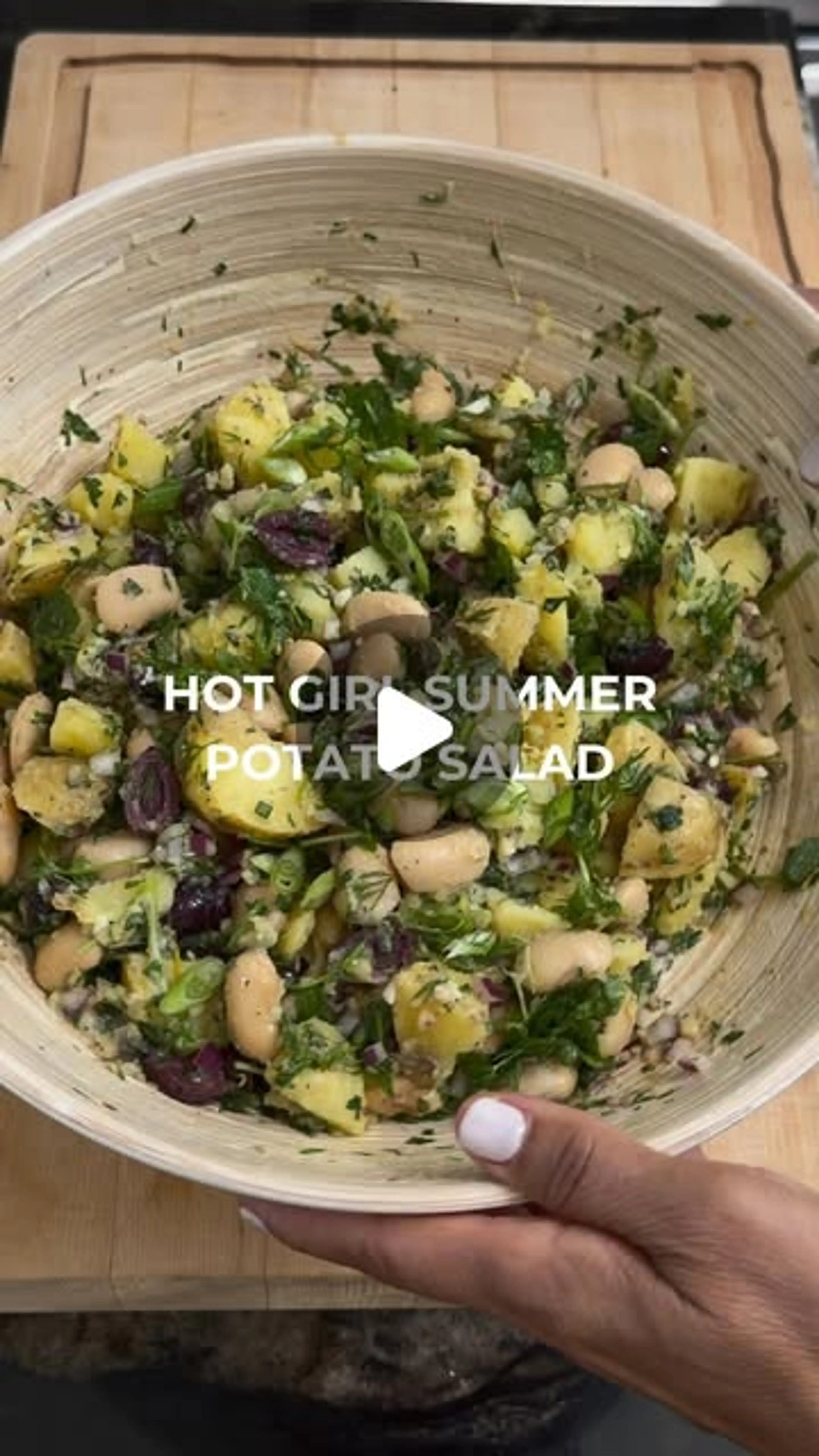 No Mayo Mediterranean Potato Salad.
