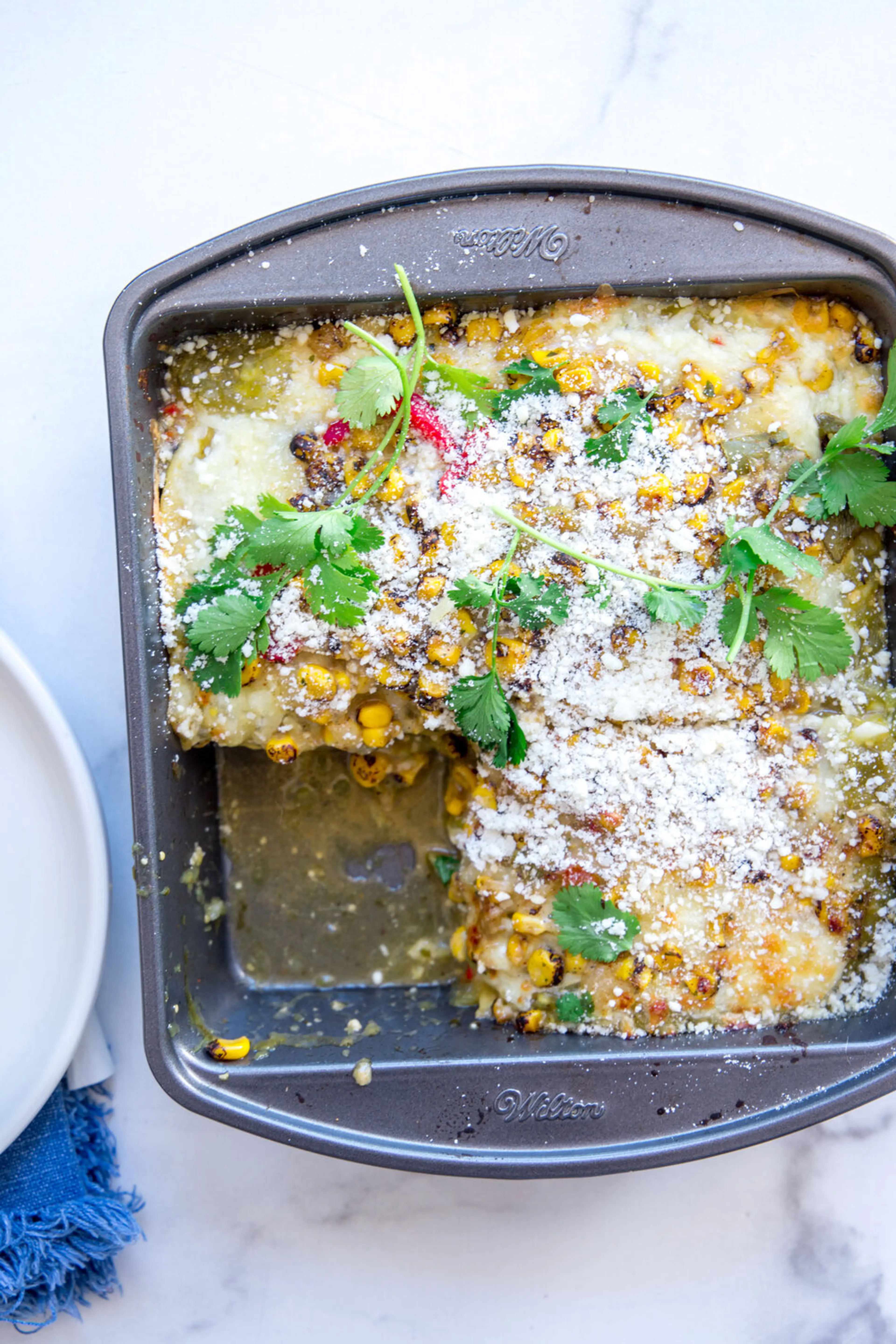 Trader Joe's Street Corn Enchilada Casserole