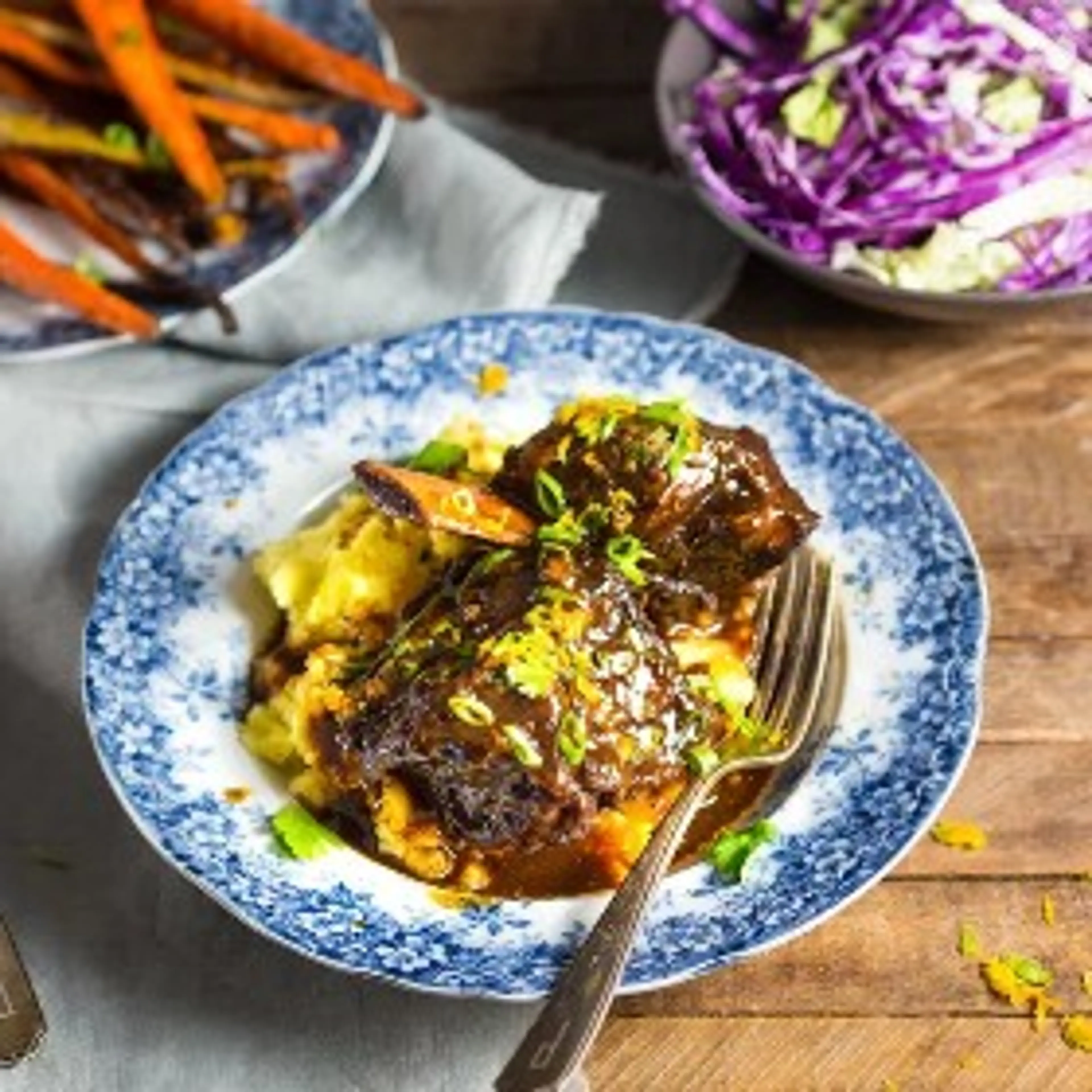 Braised Chinese-Style Short Ribs with Soy, Orange, and 5-Spi
