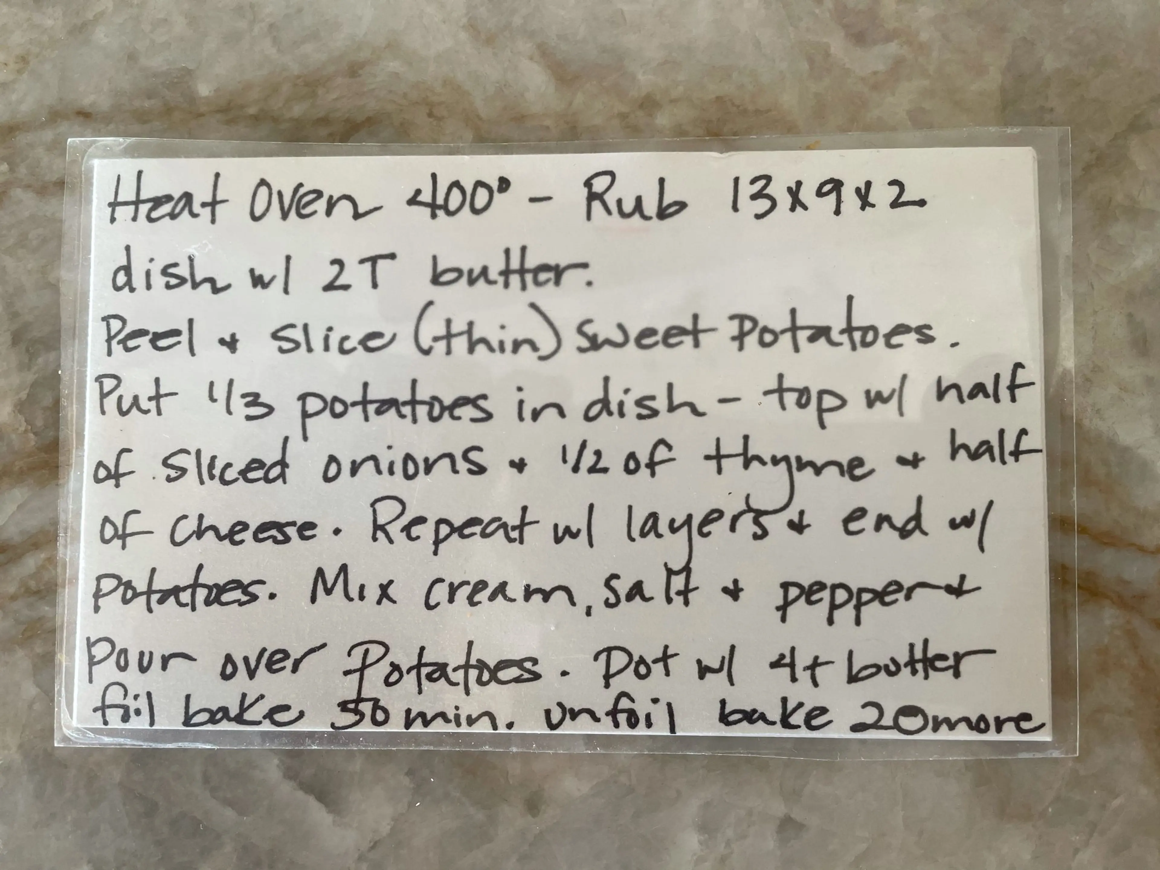 Erika’s Sweet Potatoes