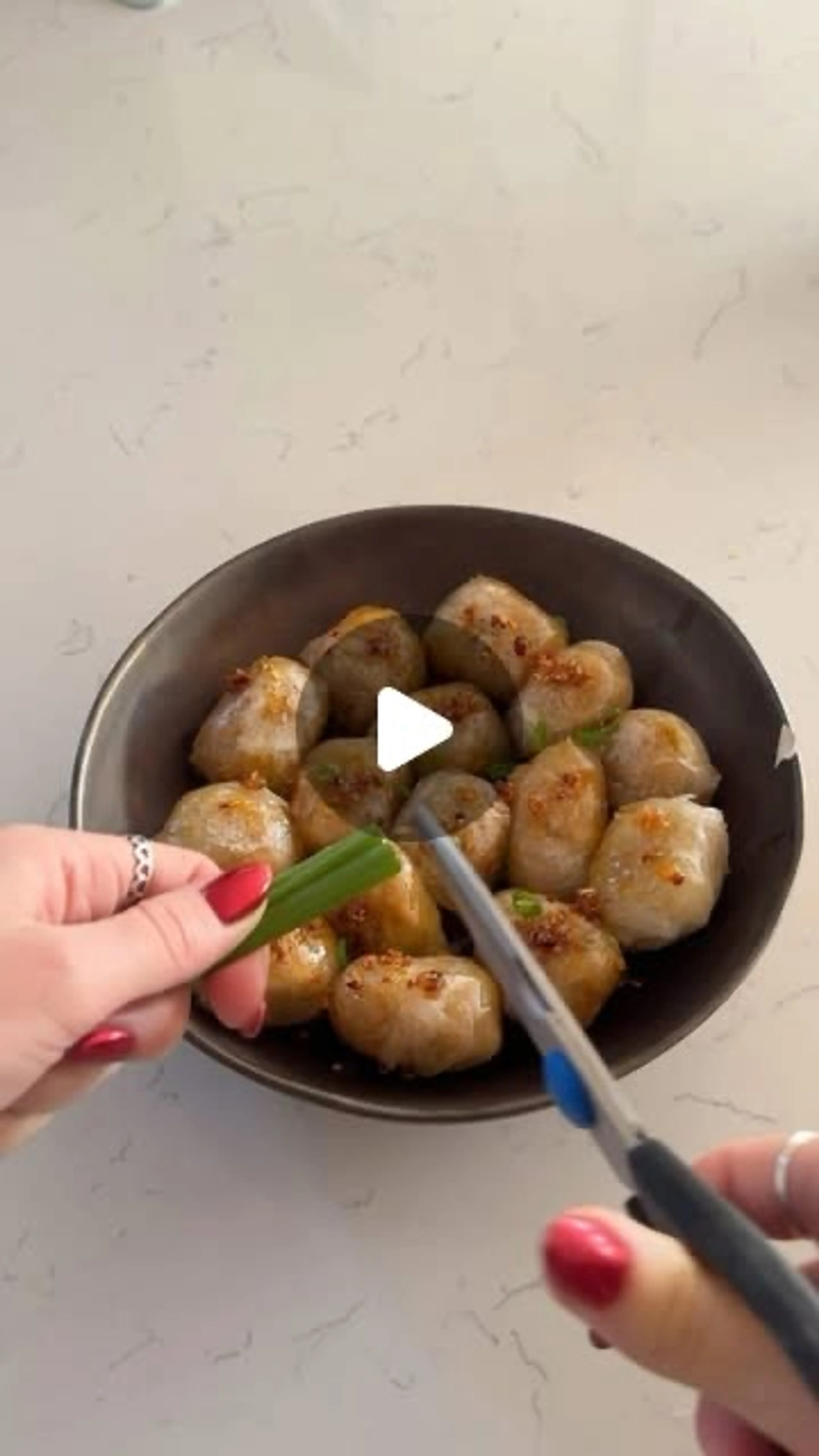 Chicken rice paper dumplings