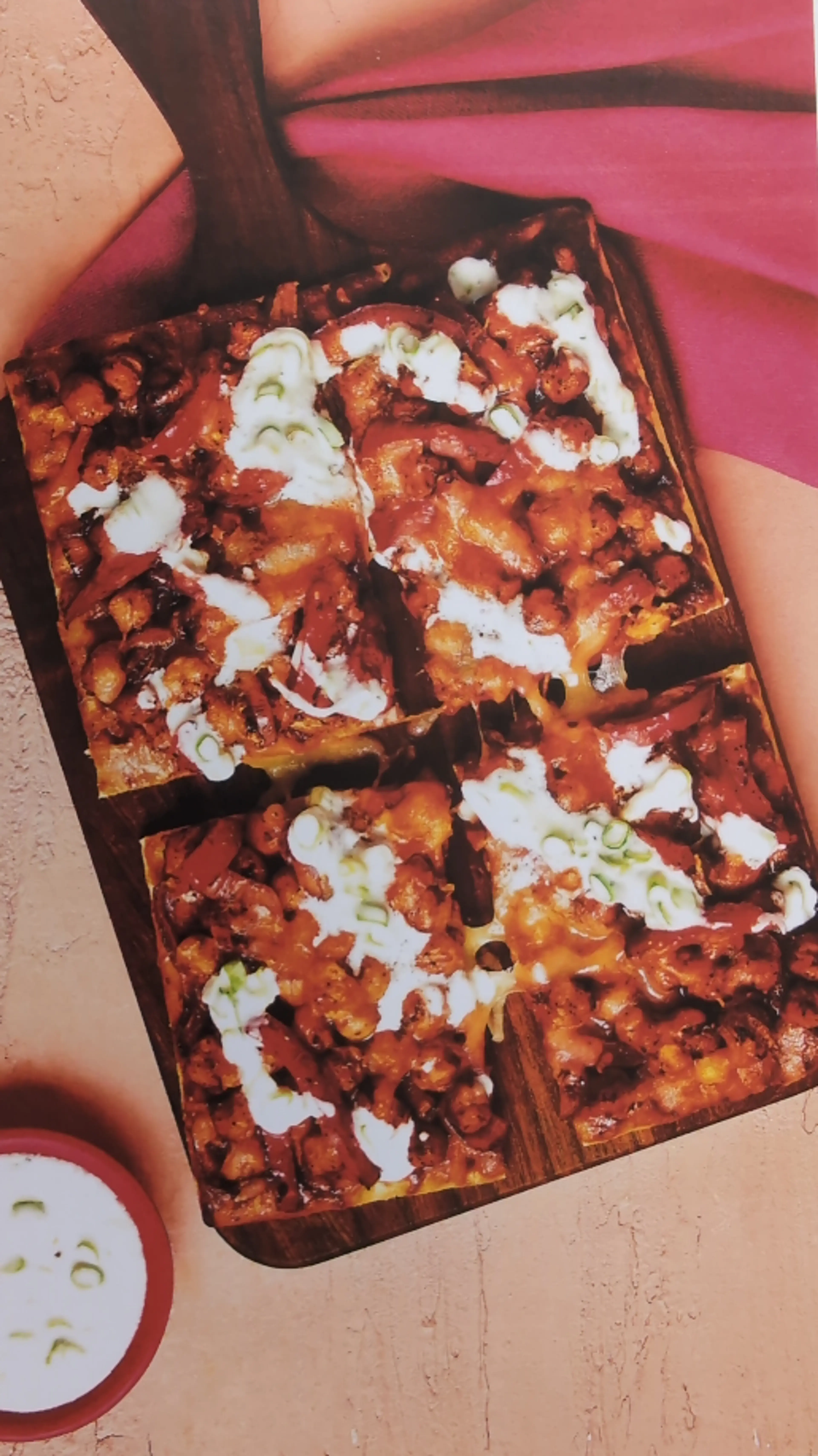 BBQ Chickpea And Bell Pepper Flatbread