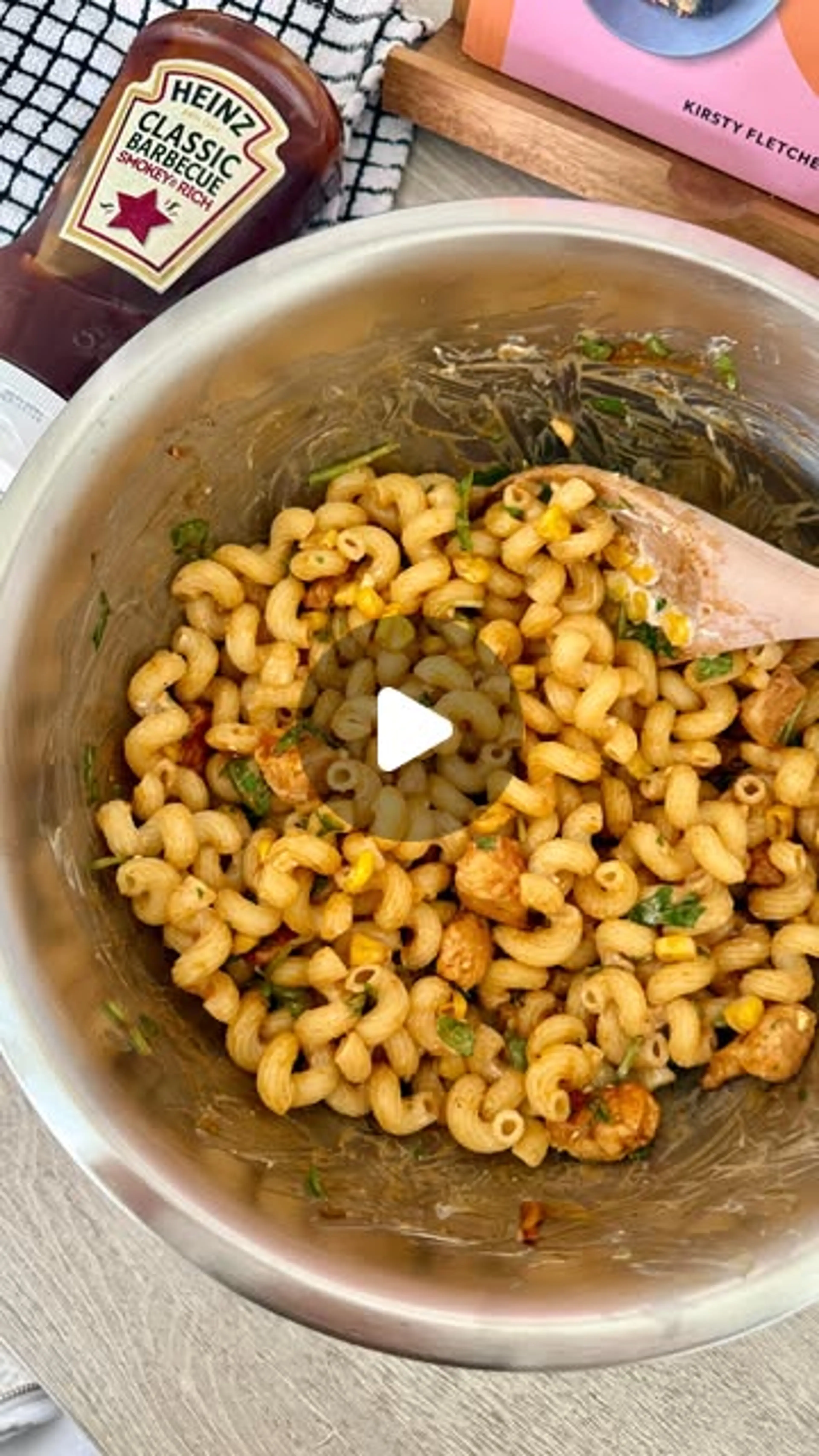 Sticky Bbq Chicken Pasta