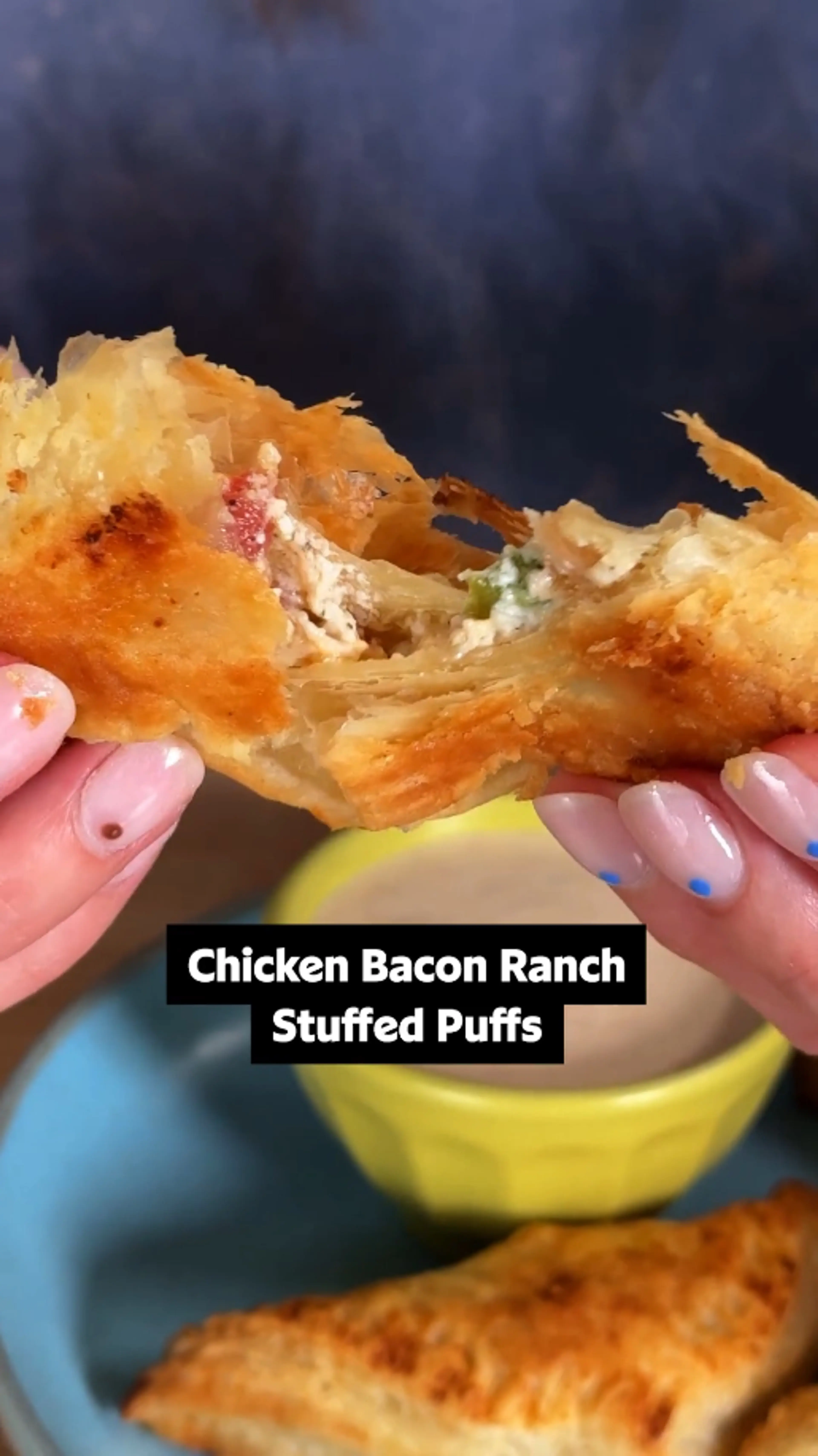 Chicken Bacon Ranch Stuffed Puffs