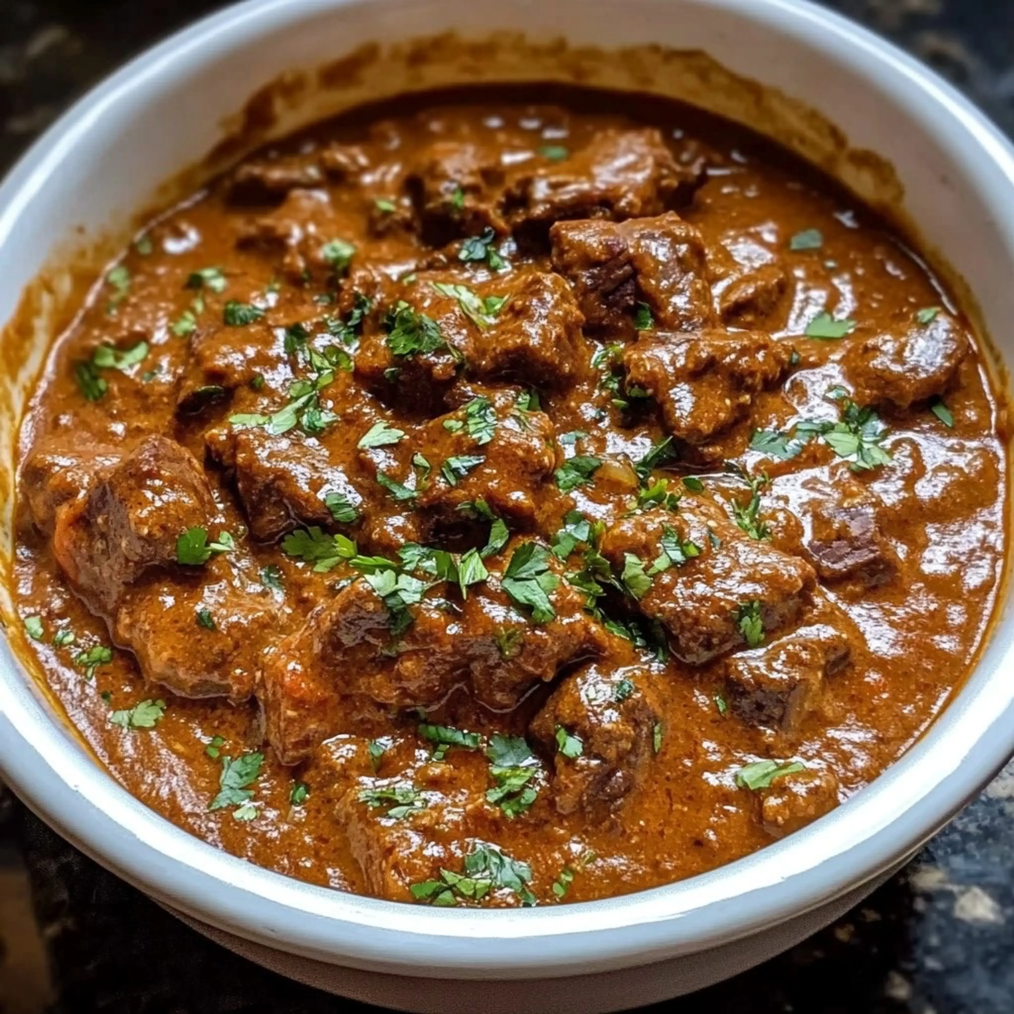 Fall-apart Tender Beef Curry Braised in Spiced Coconut Milk
